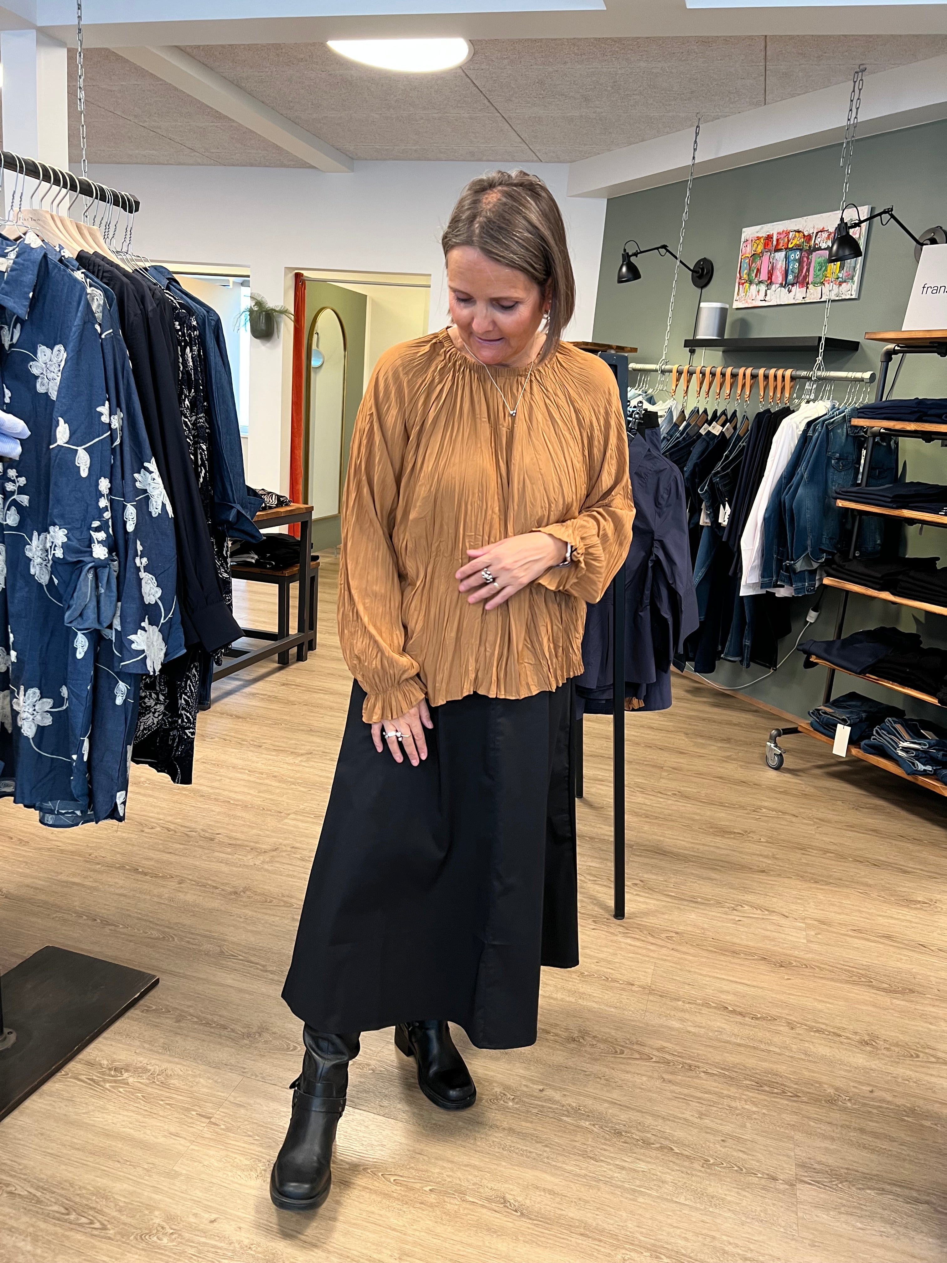 Sigga Long Skirt svart