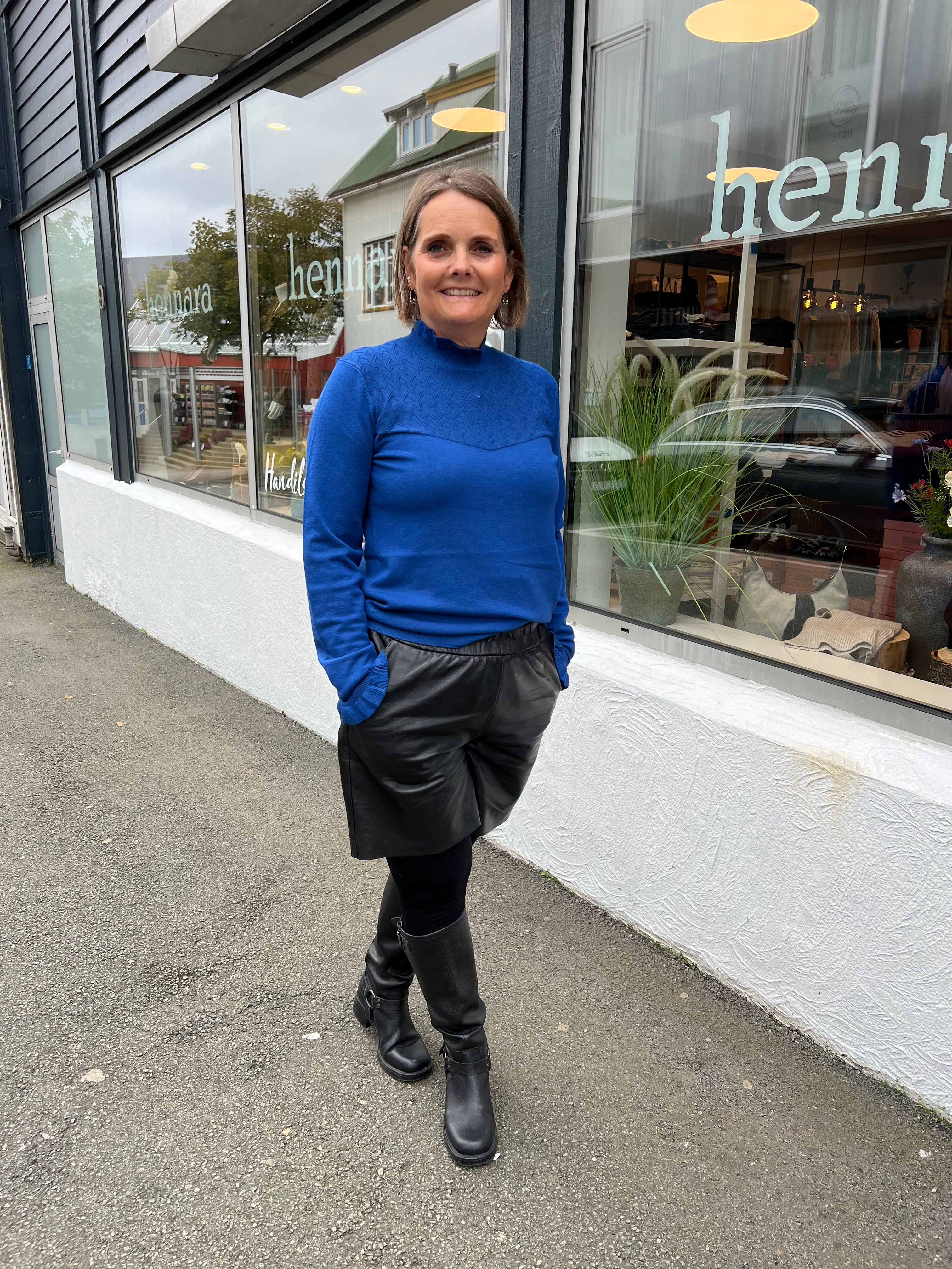 Leather Shorts lambaleður