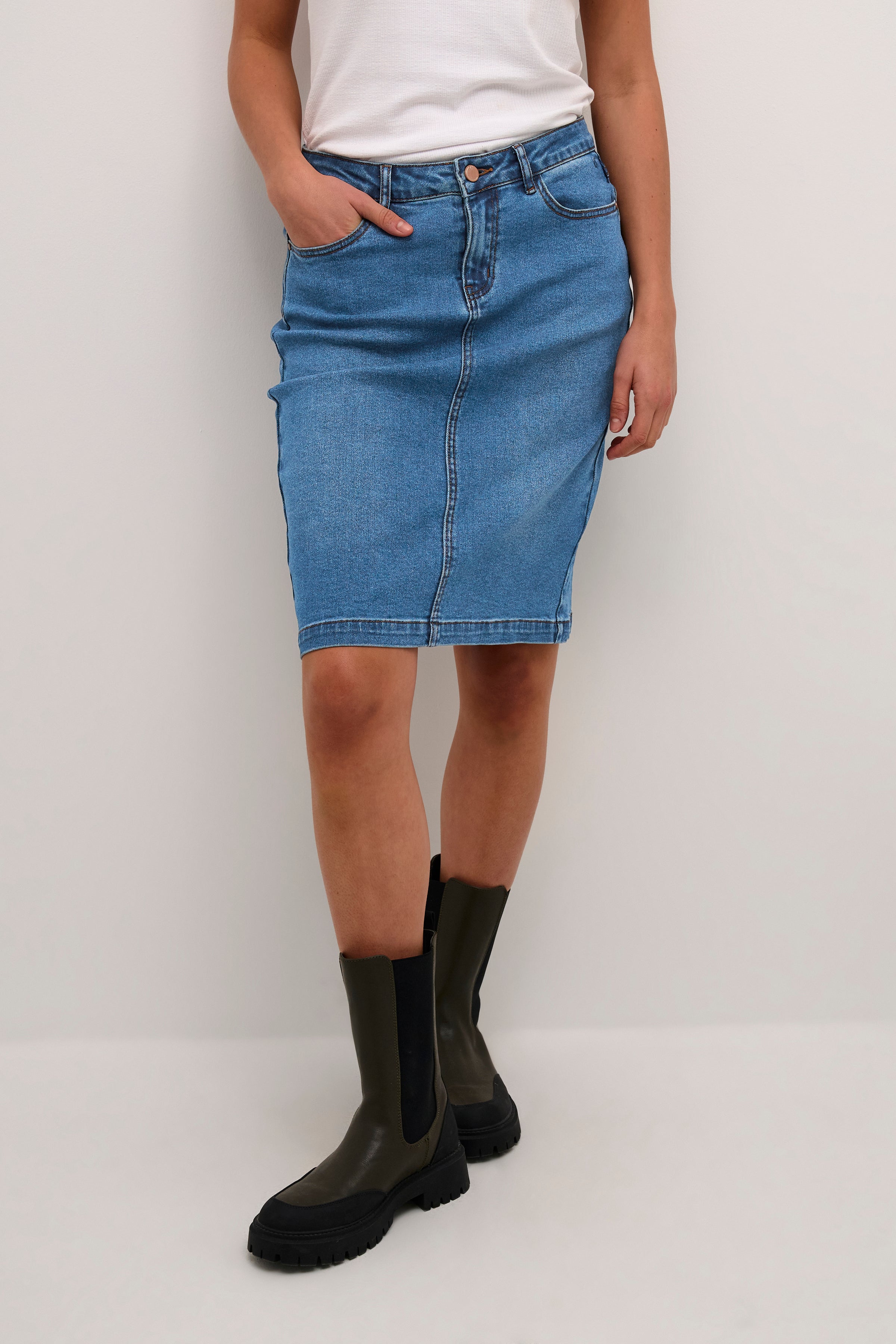 CREbba Short Denim Skirt
