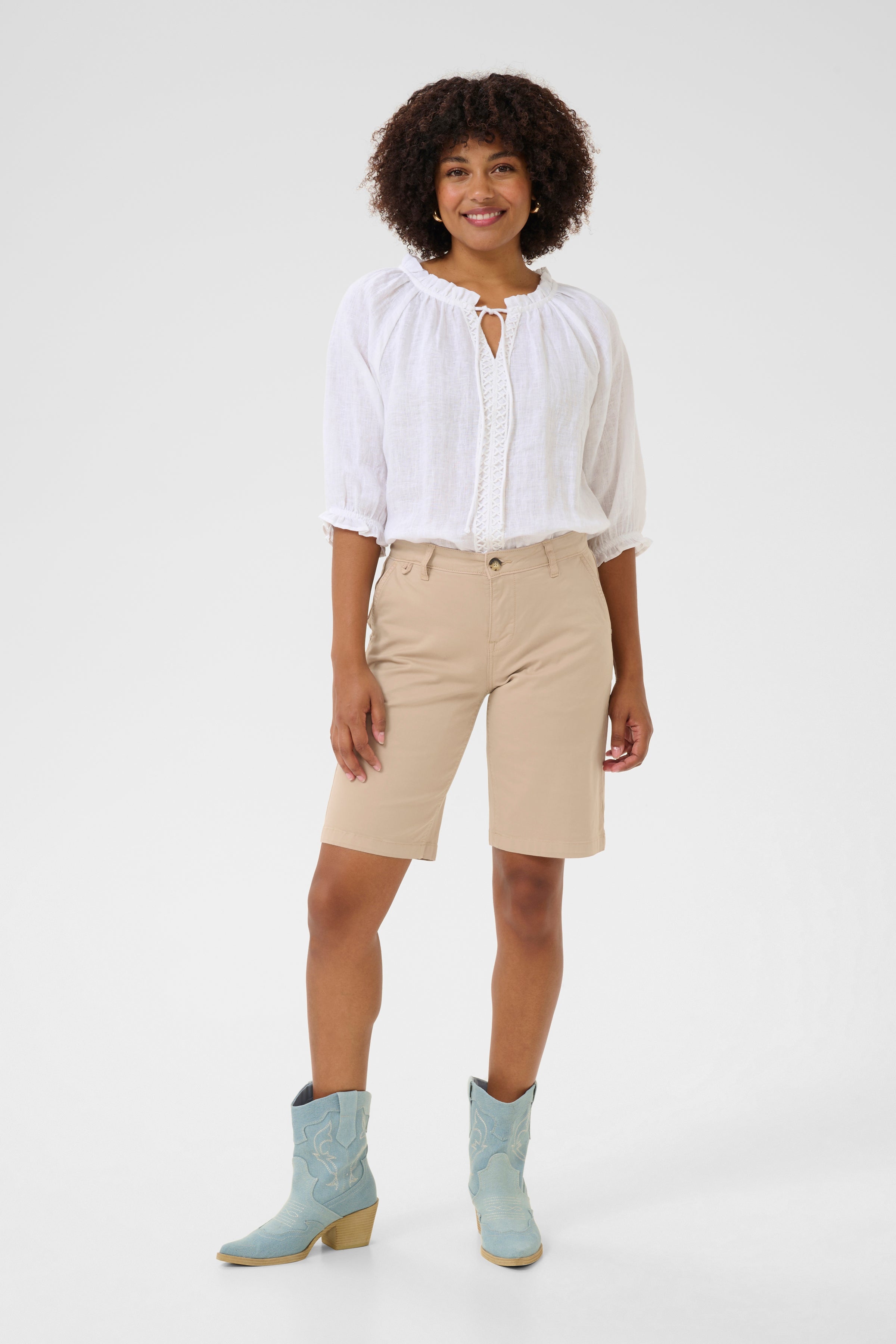 CRBerta Twill Shorts - Coco Fit