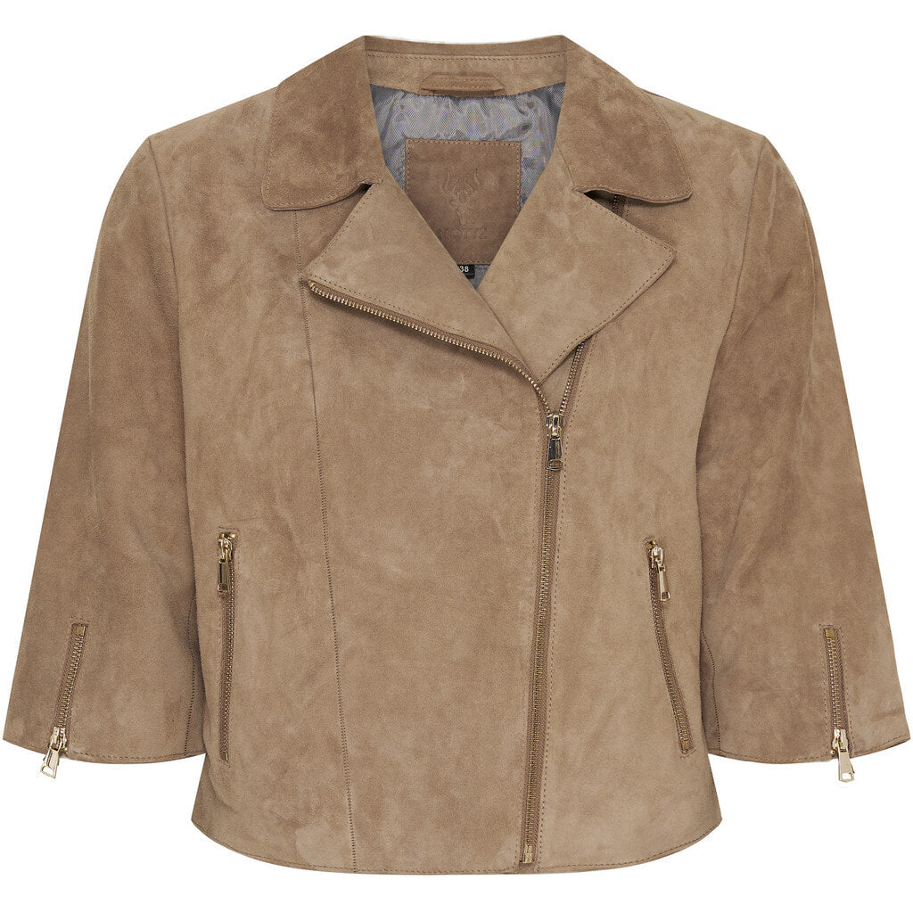 Cropped Suede Jacket