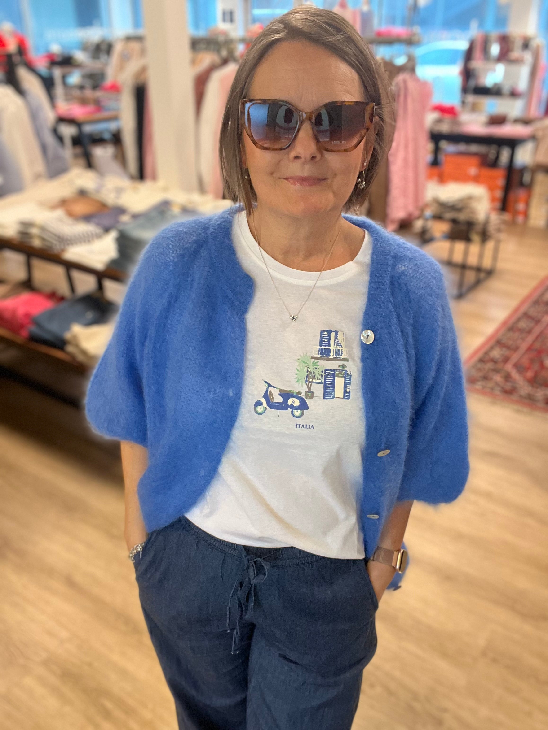 BCBJOERK PATENT KNIT CARDIGAN