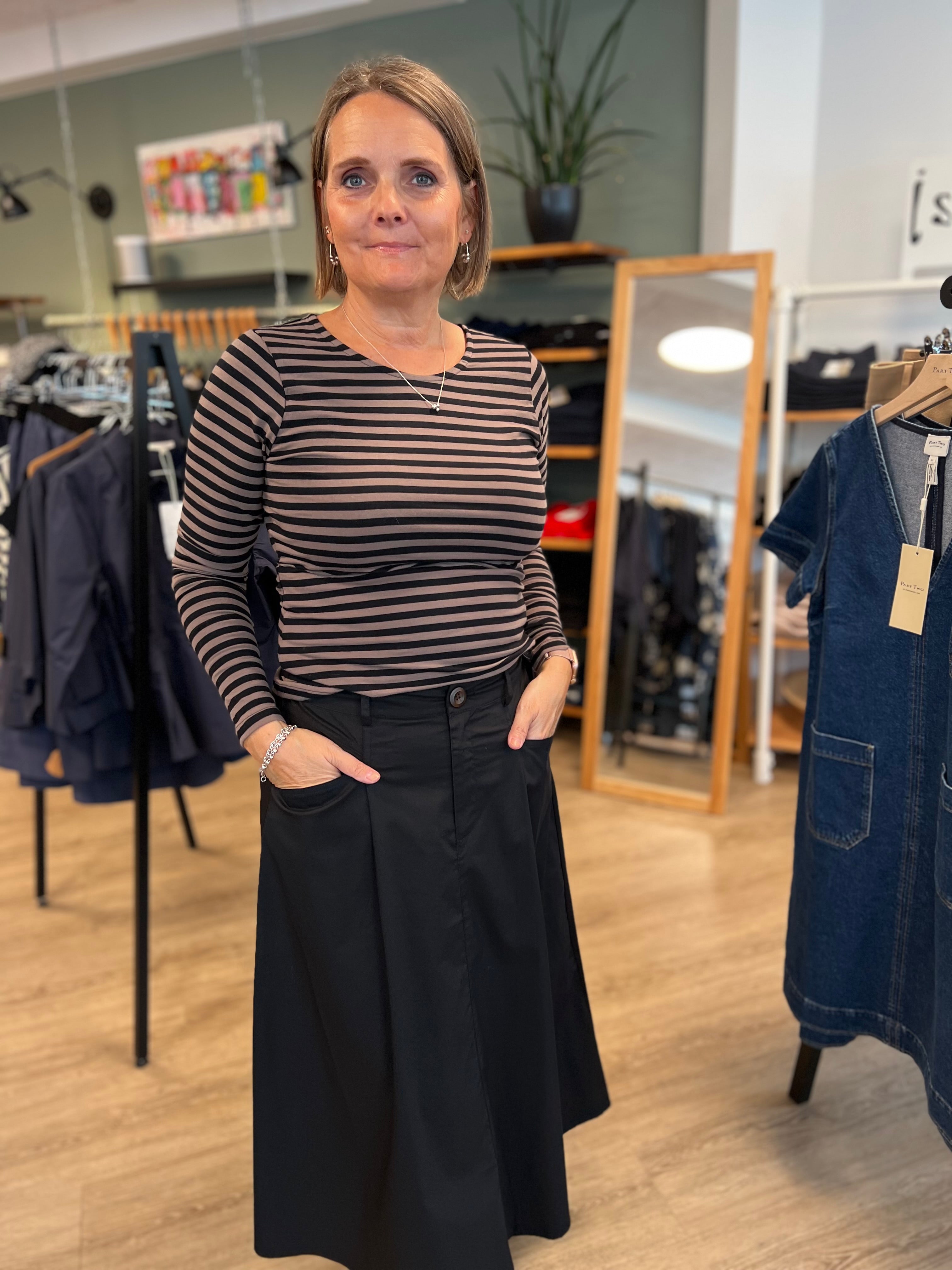 Sigga Long Skirt svart