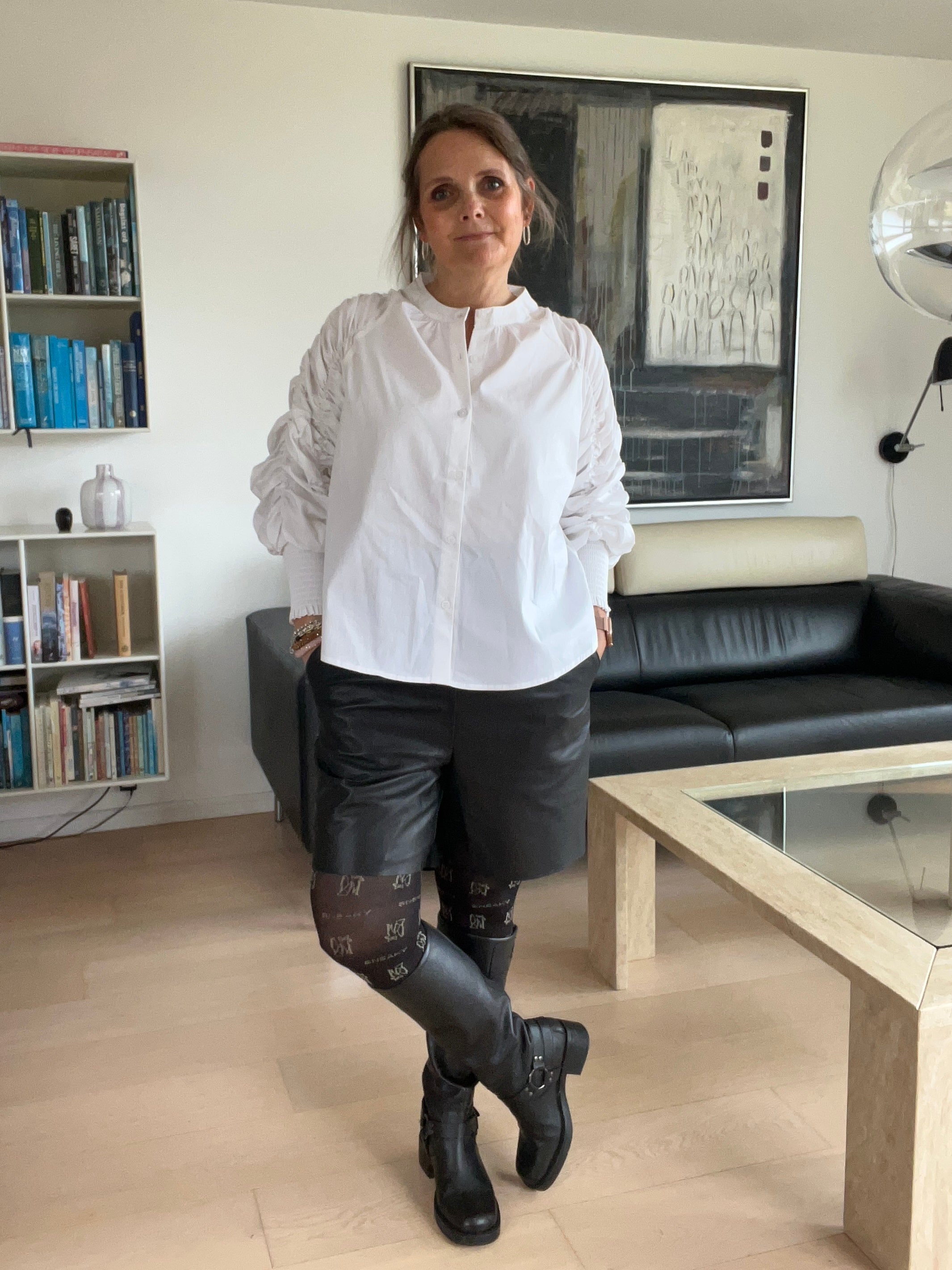 Leather Shorts lambaleður