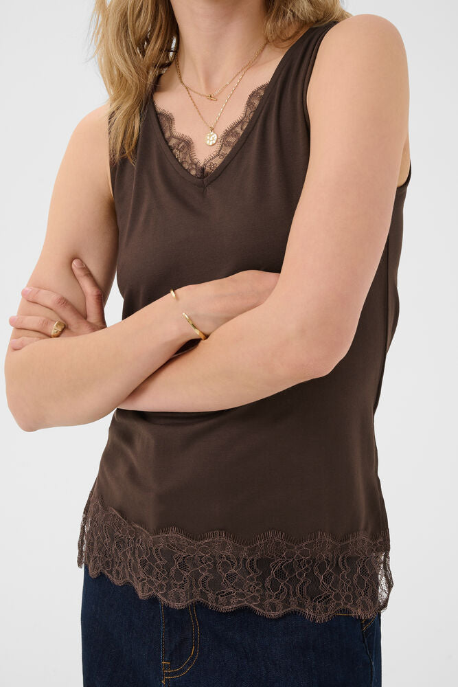 CRAlvaia Jersey Lace Top