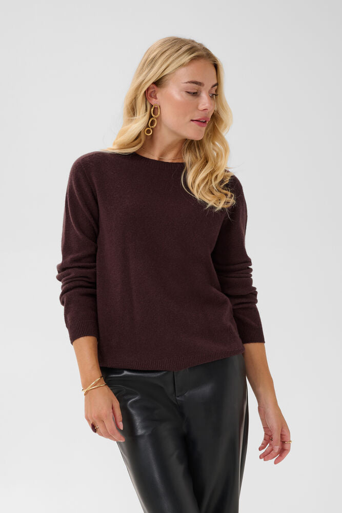 CRMela Pullover vínreyð