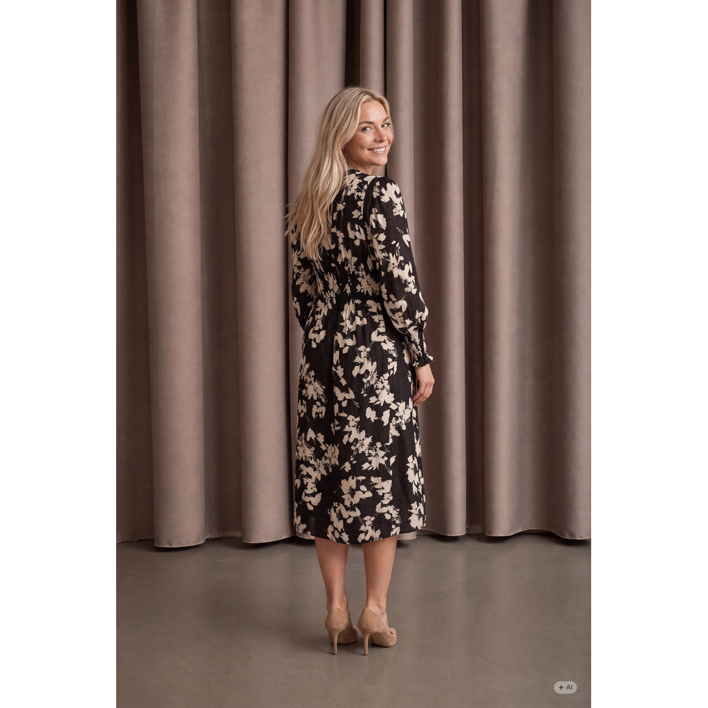 Ane V-Neck Dress svart
