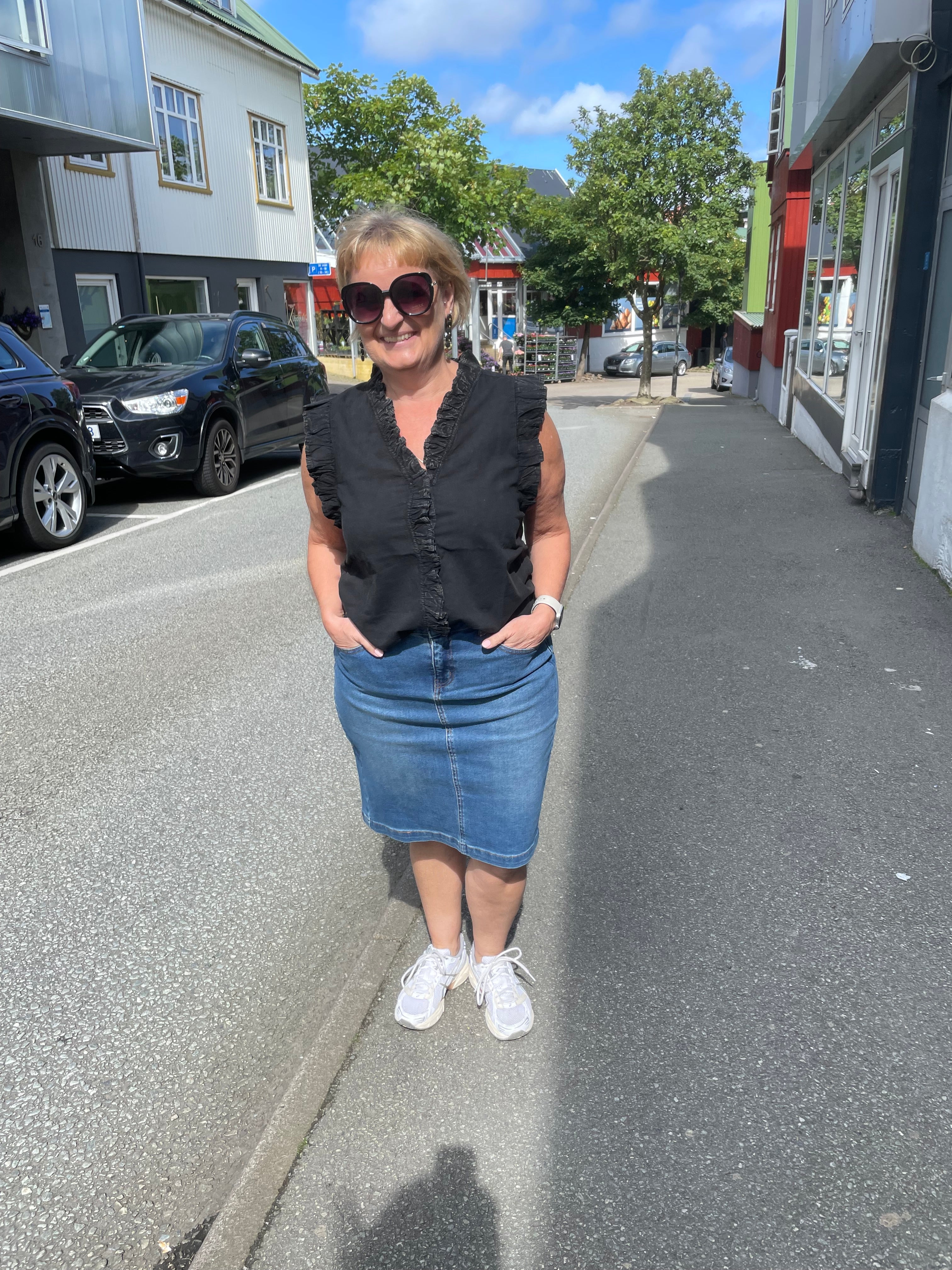 CREbba Short Denim Skirt