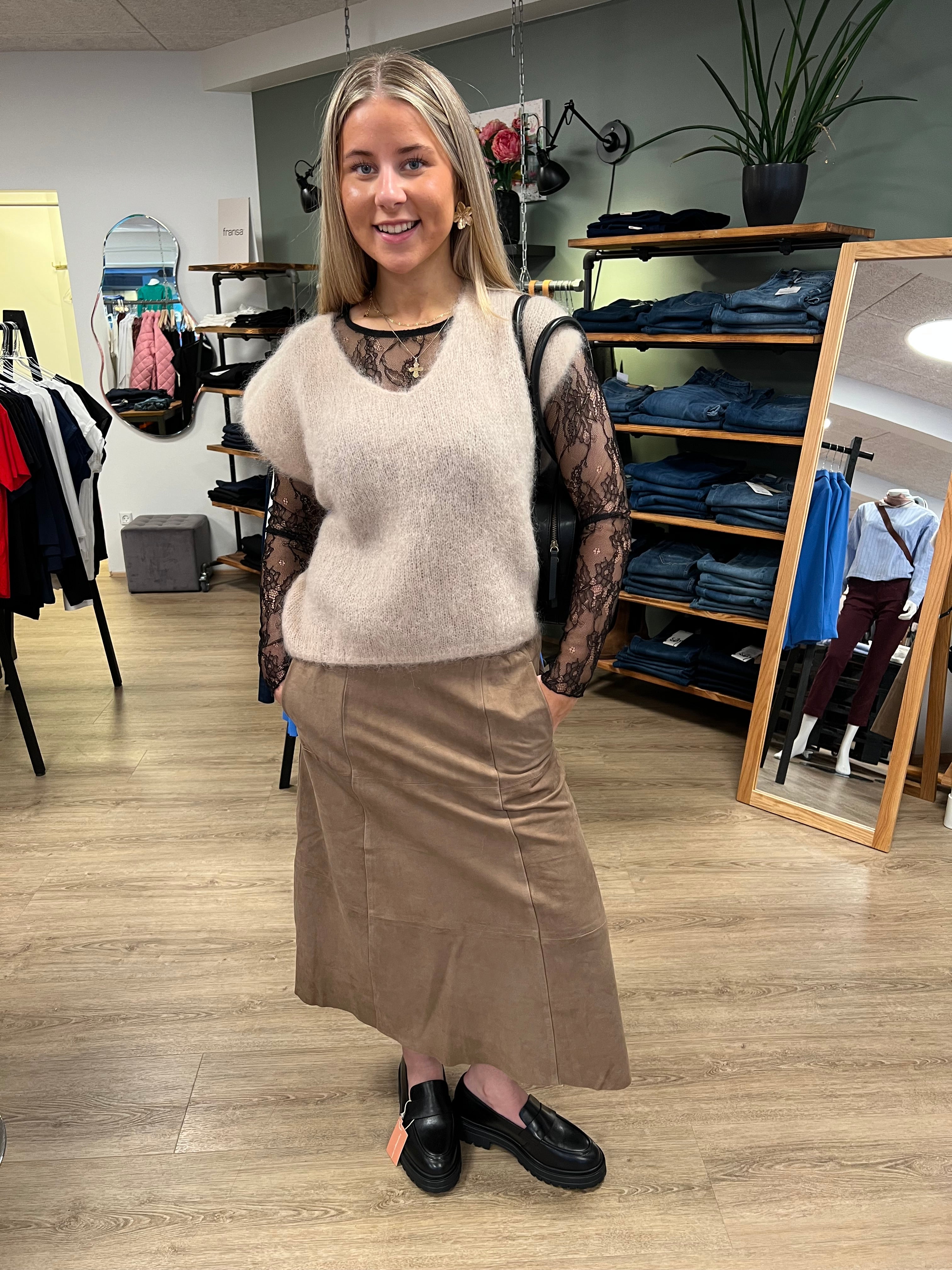 BTF Flora Suede Skirt