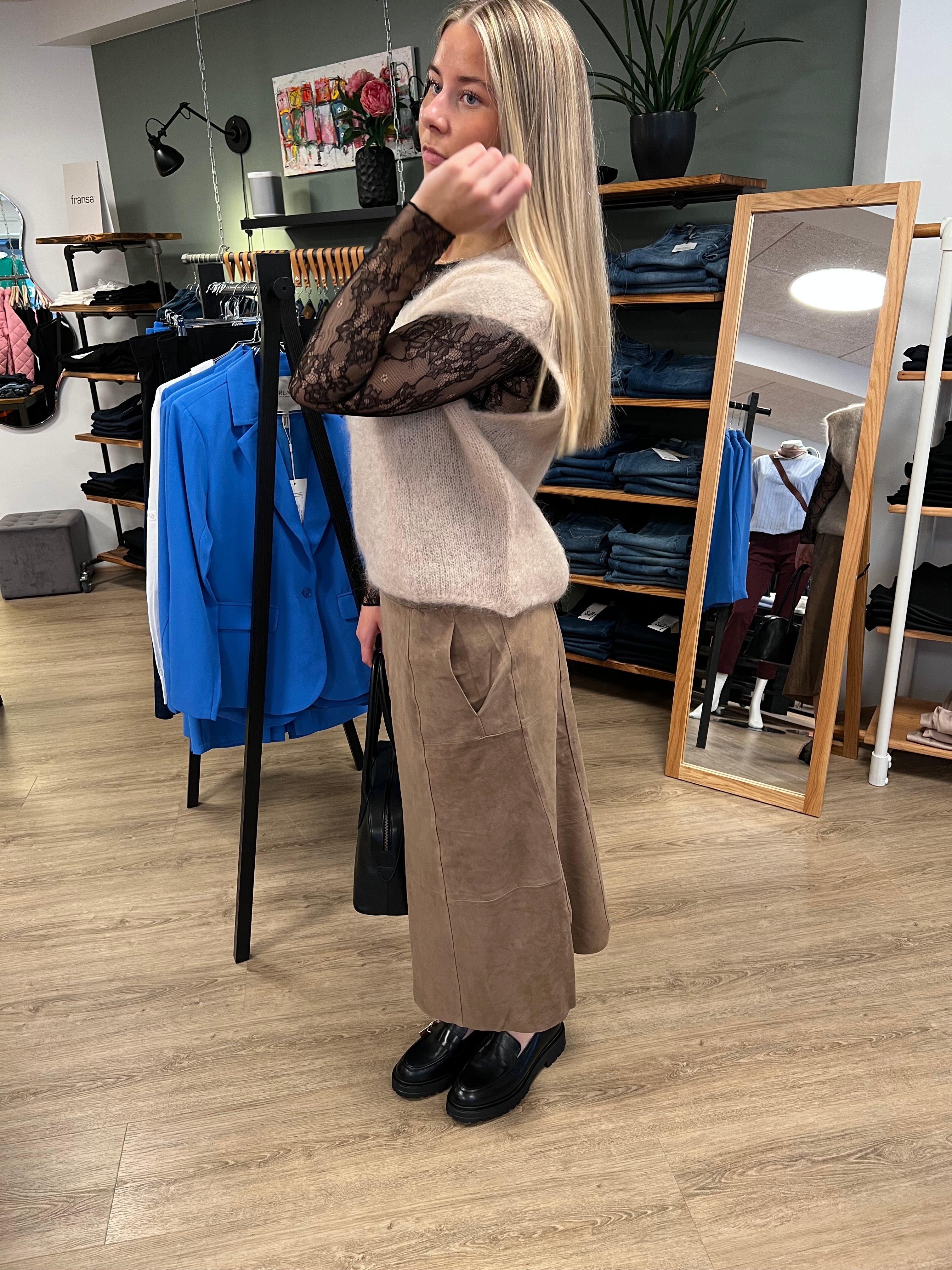 BTF Flora Suede Skirt