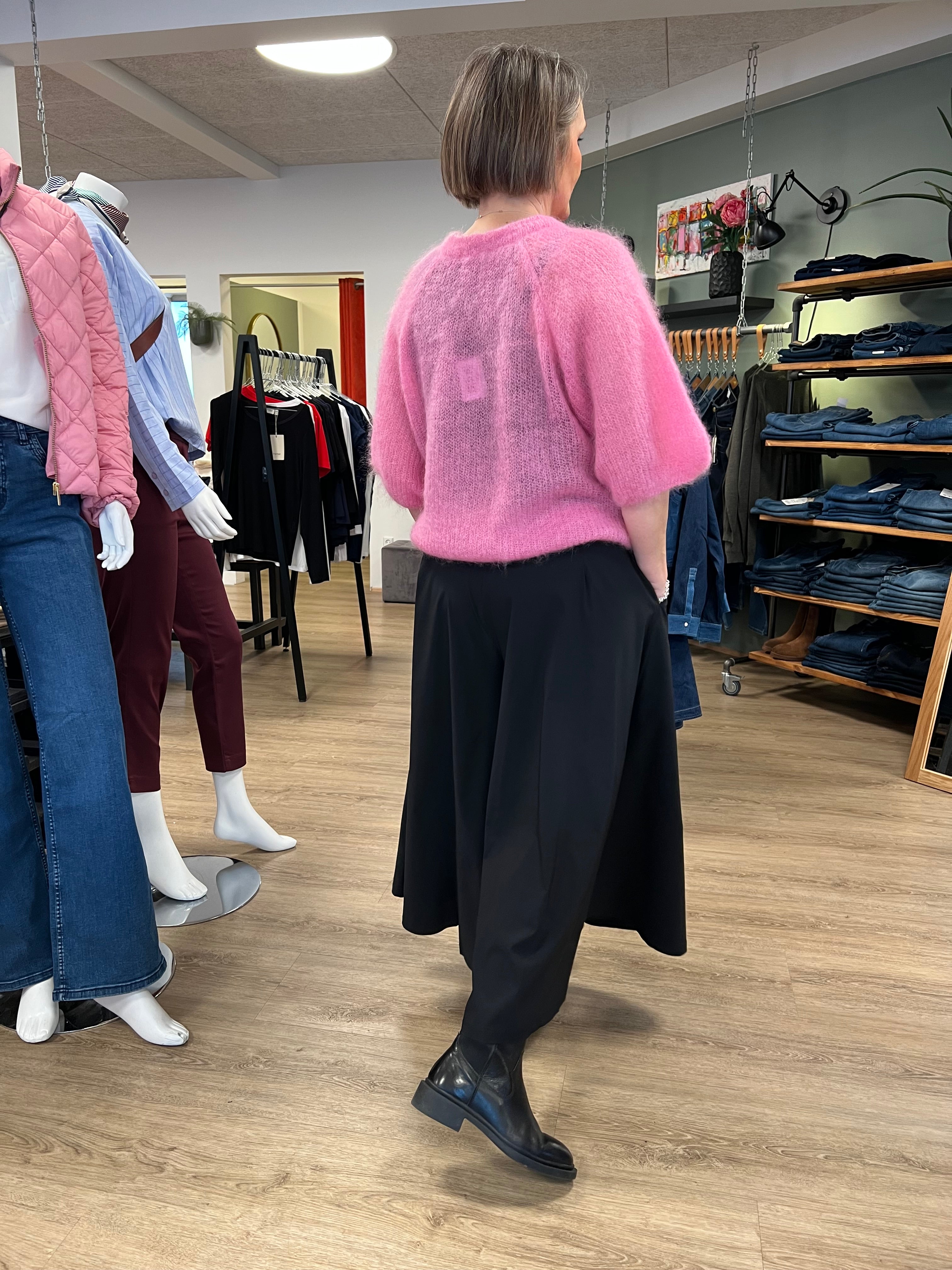 BCBJOERK PATENT KNIT CARDIGAN