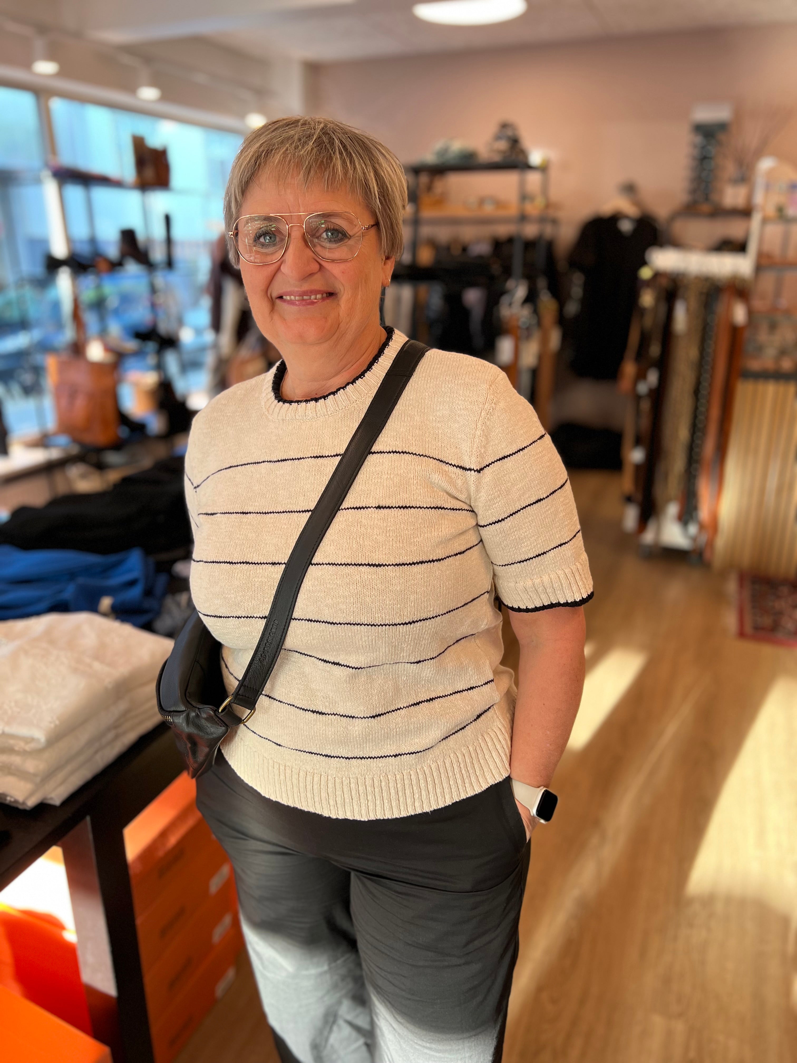 ESElly SS Knit Blouse