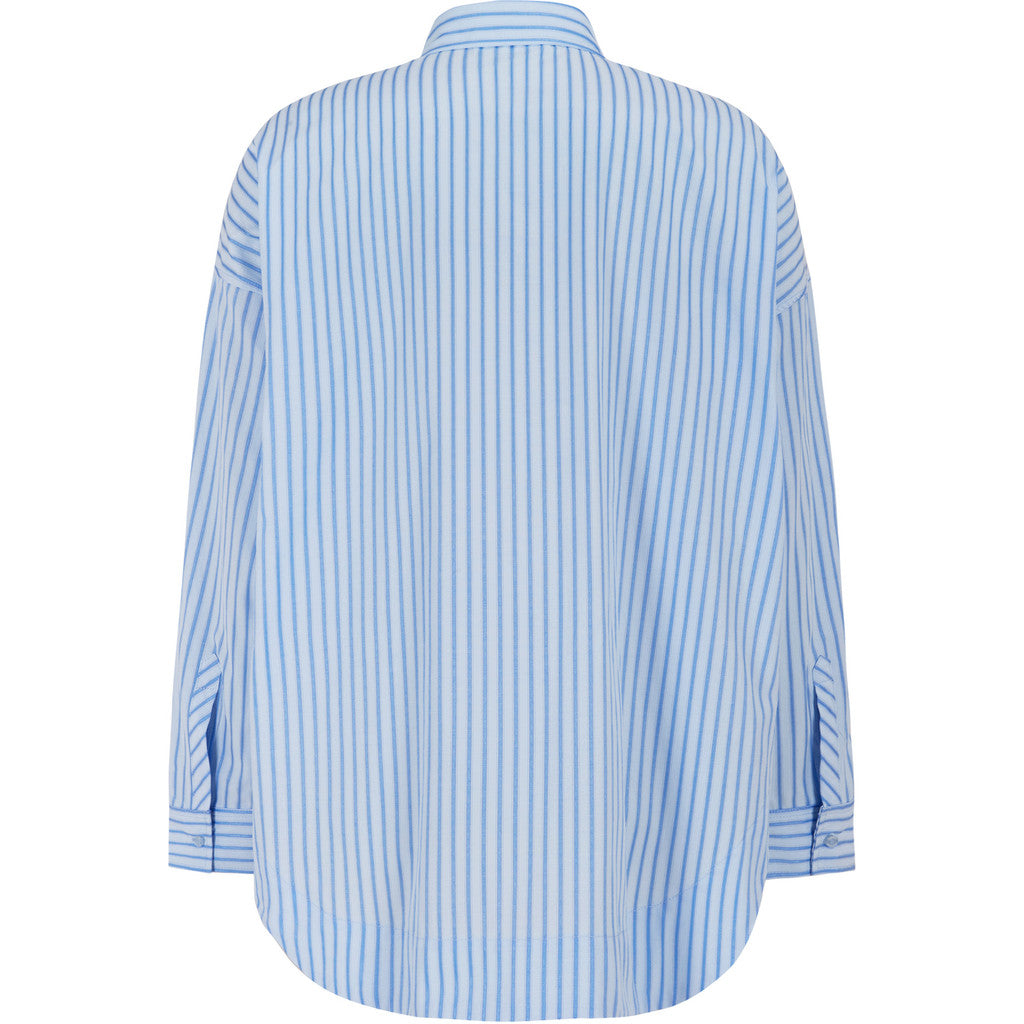TDDelia LS Shirt síð blá