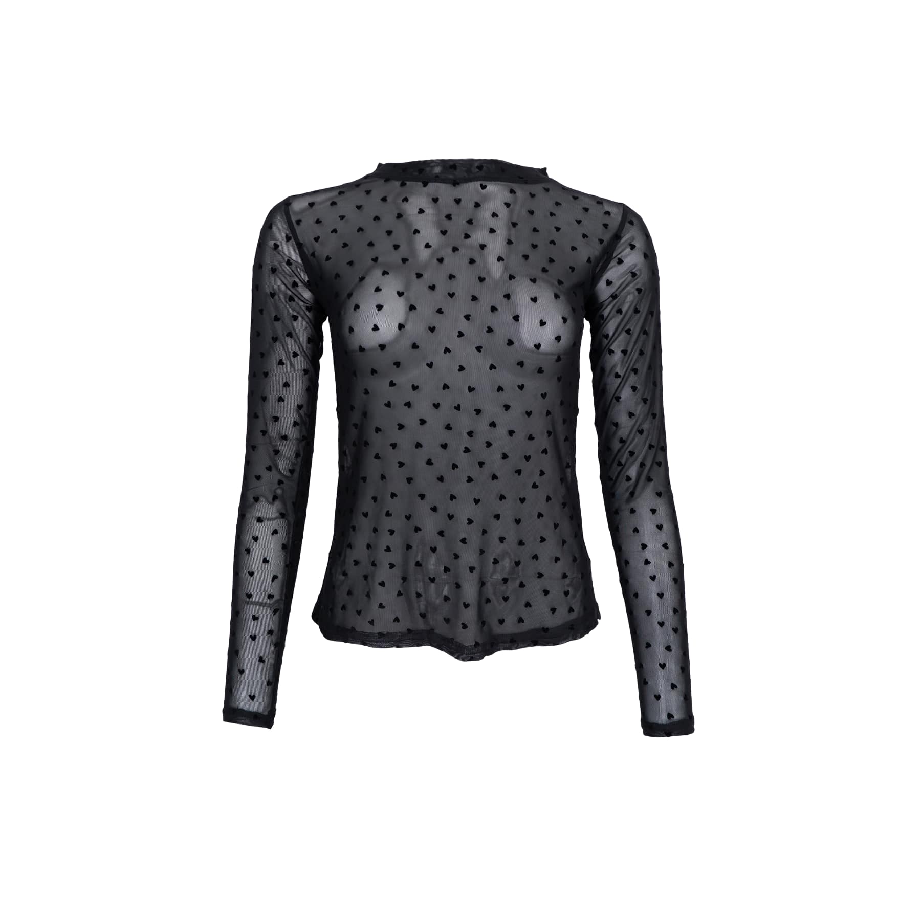 BCISOLE LOVE MESH BLOUSE svørt