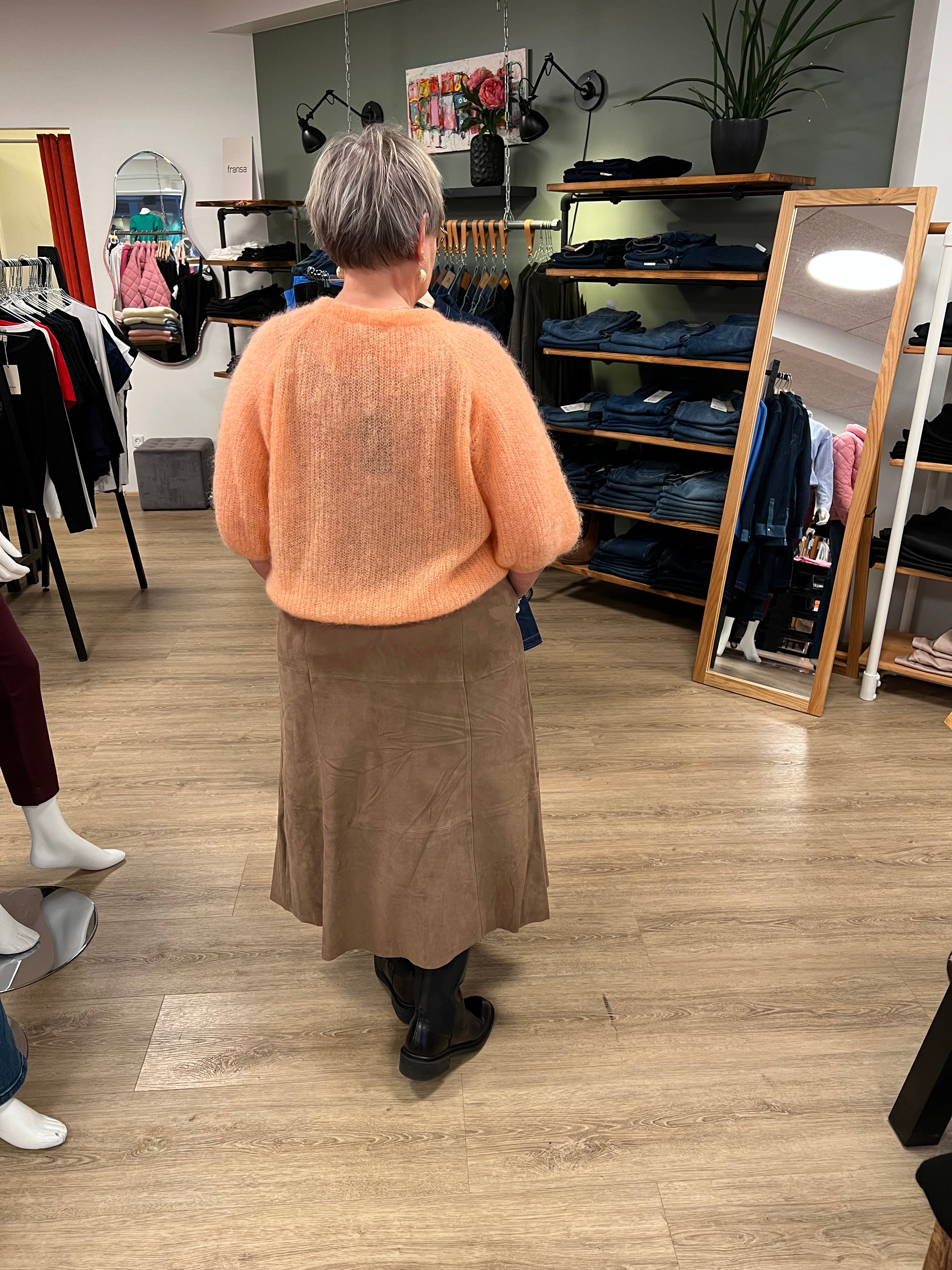 BTF Flora Suede Skirt