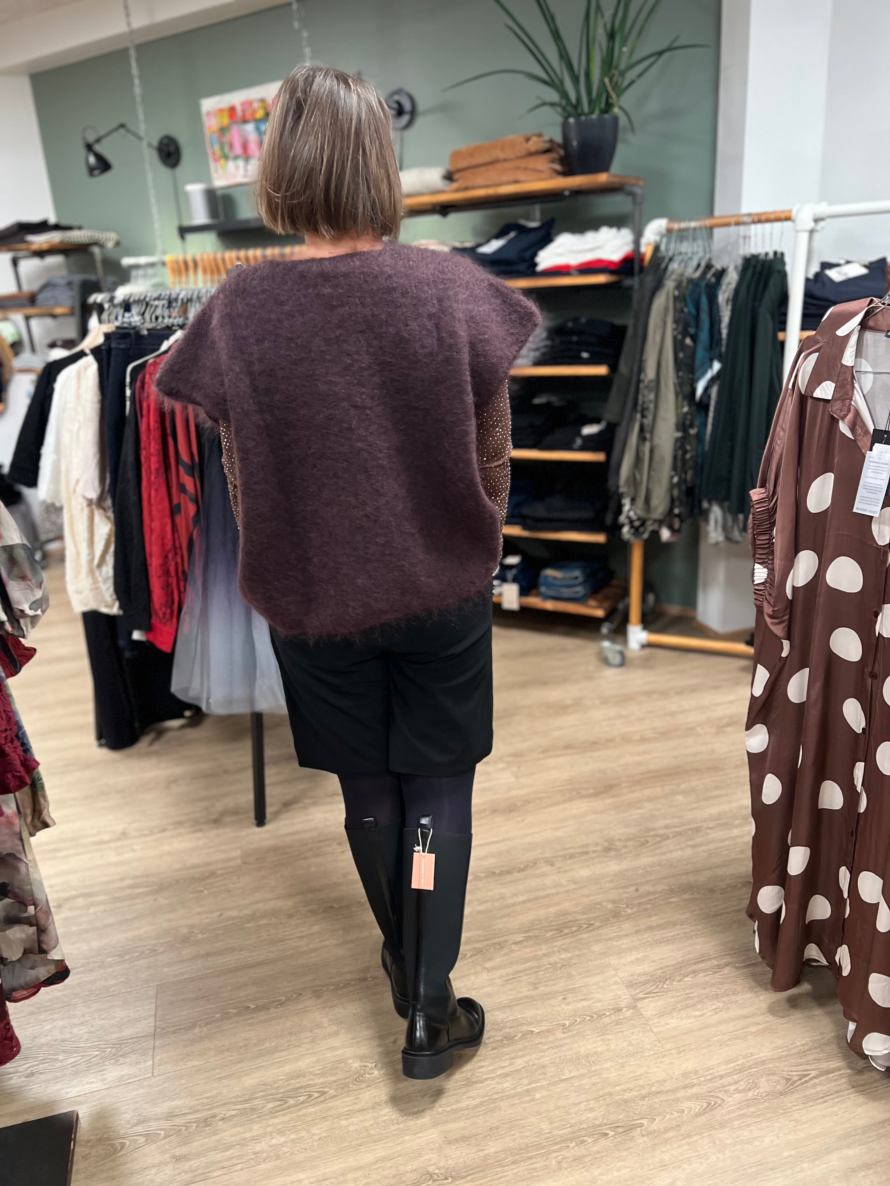 Suede Bermuda Shorts 11426