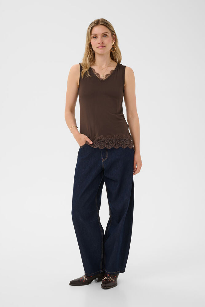 CRAlvaia Jersey Lace Top