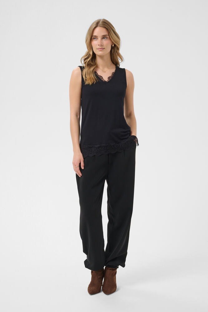 CRAlvaia Jersey Lace Top