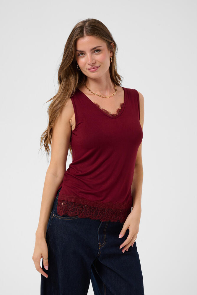 CRAlvaia Jersey Lace Top