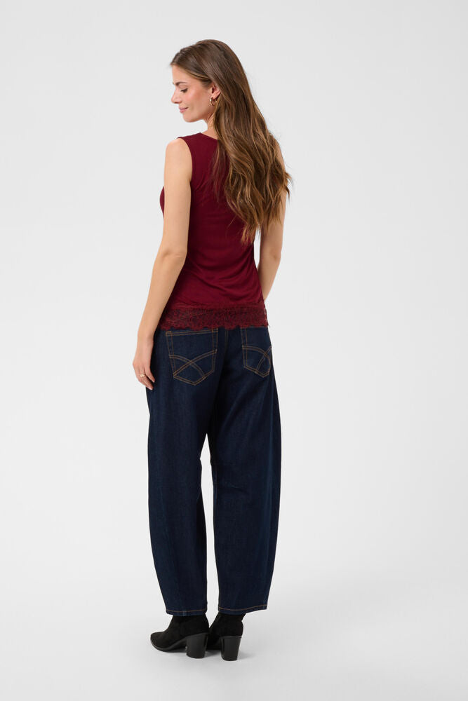 CRAlvaia Jersey Lace Top