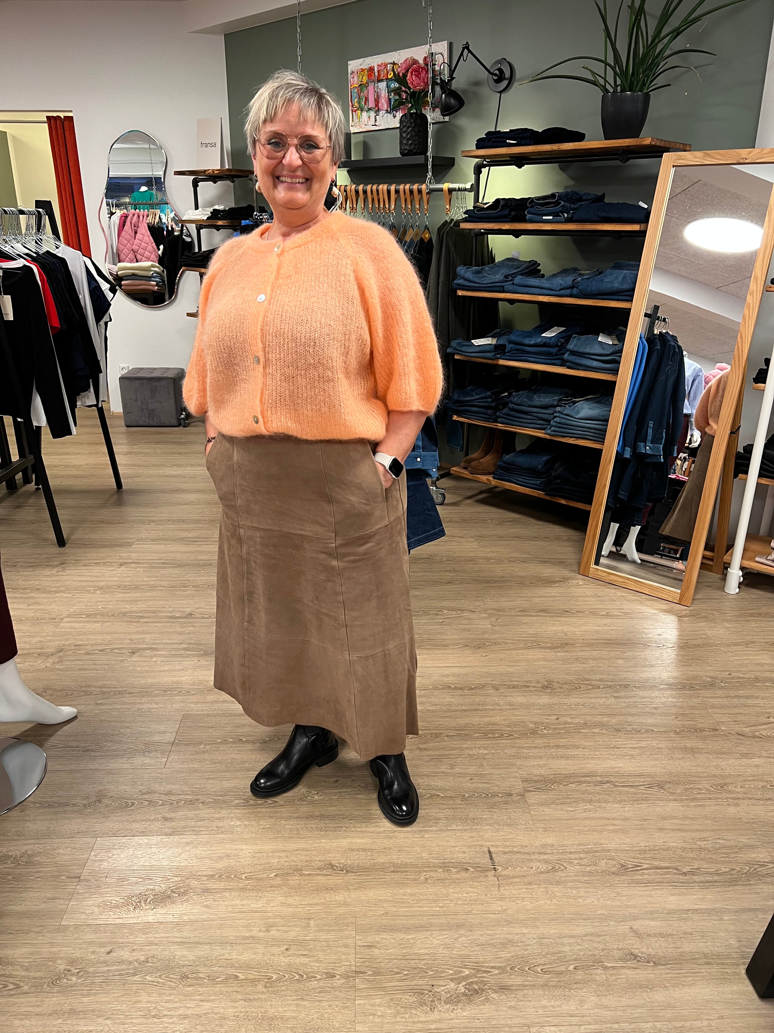 BTF Flora Suede Skirt