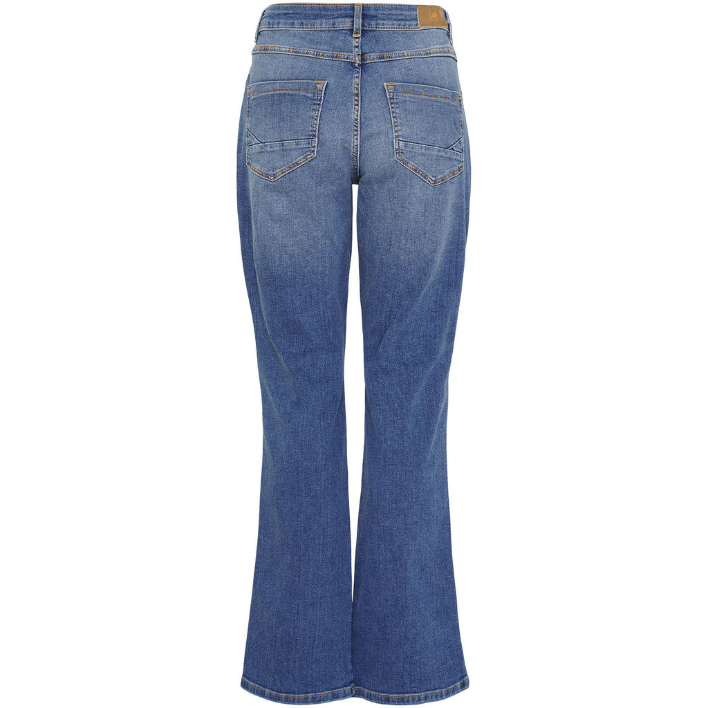Como Long Flare Jeans mid denim