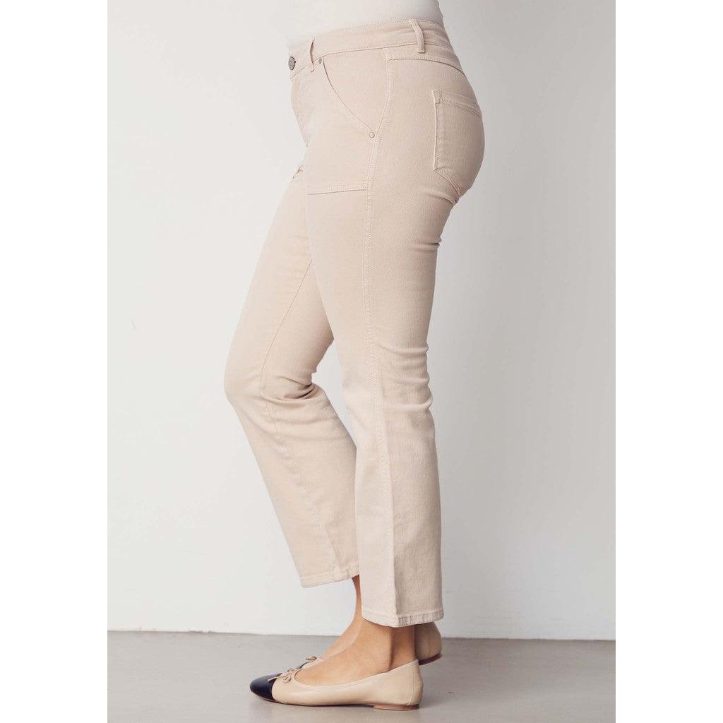 Como Twill Flare Pant dark sand