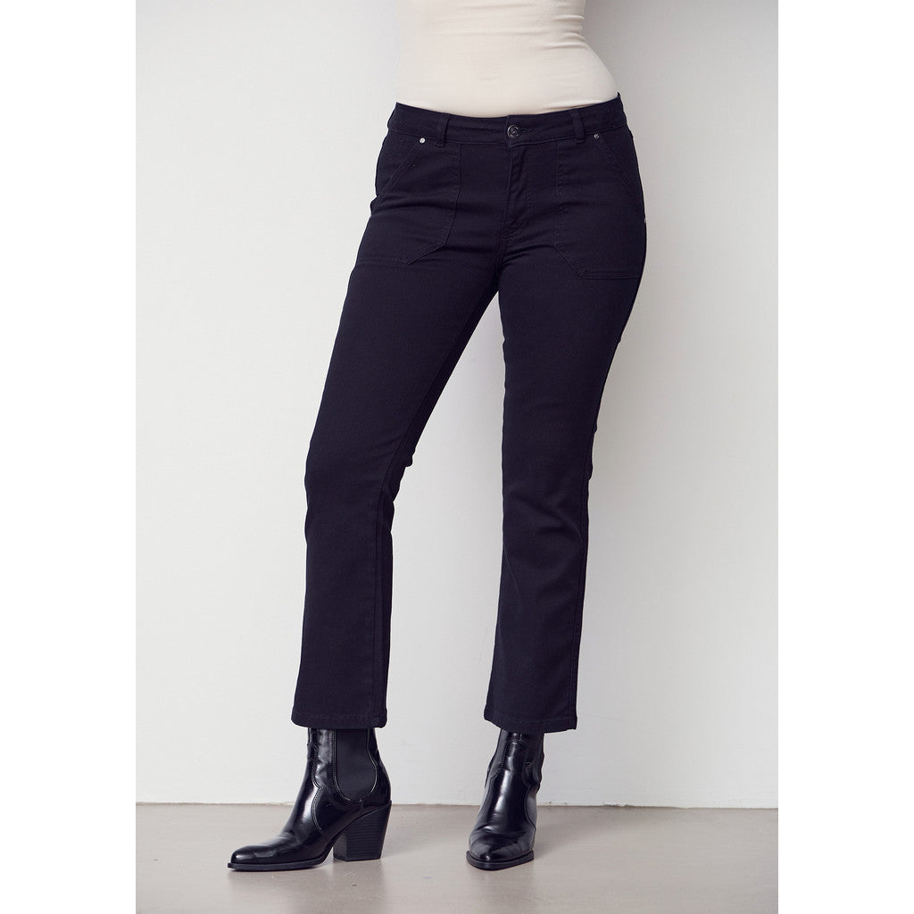 Como Twill Flare Pant svart