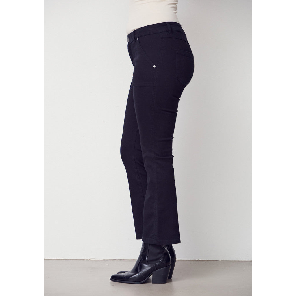 Como Twill Flare Pant svart