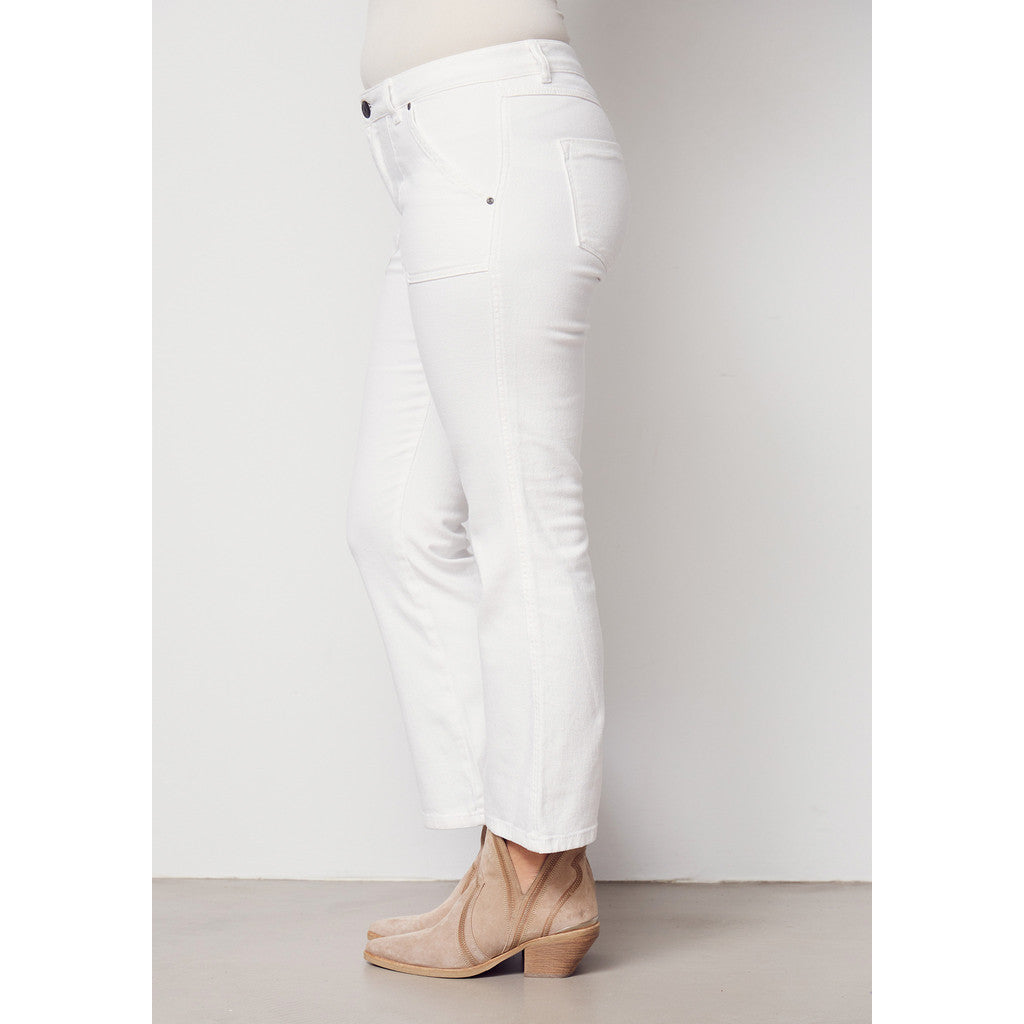 Como Twill Flare Pant hvítar