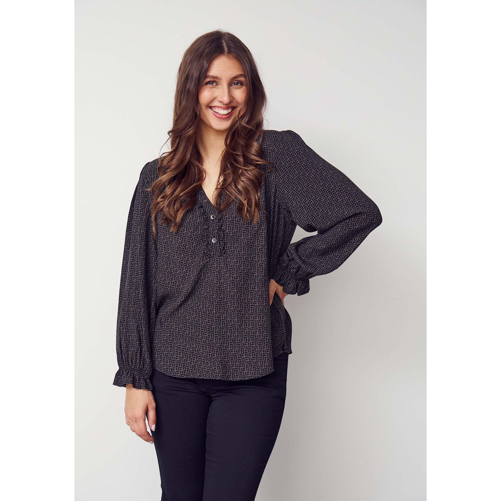 Asta Flounce Blouse