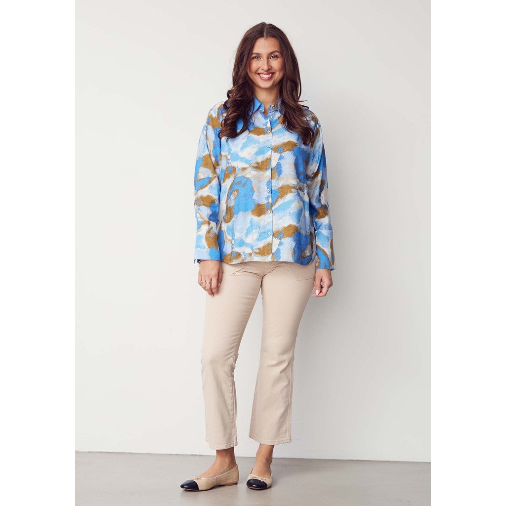 Como Twill Flare Pant dark sand