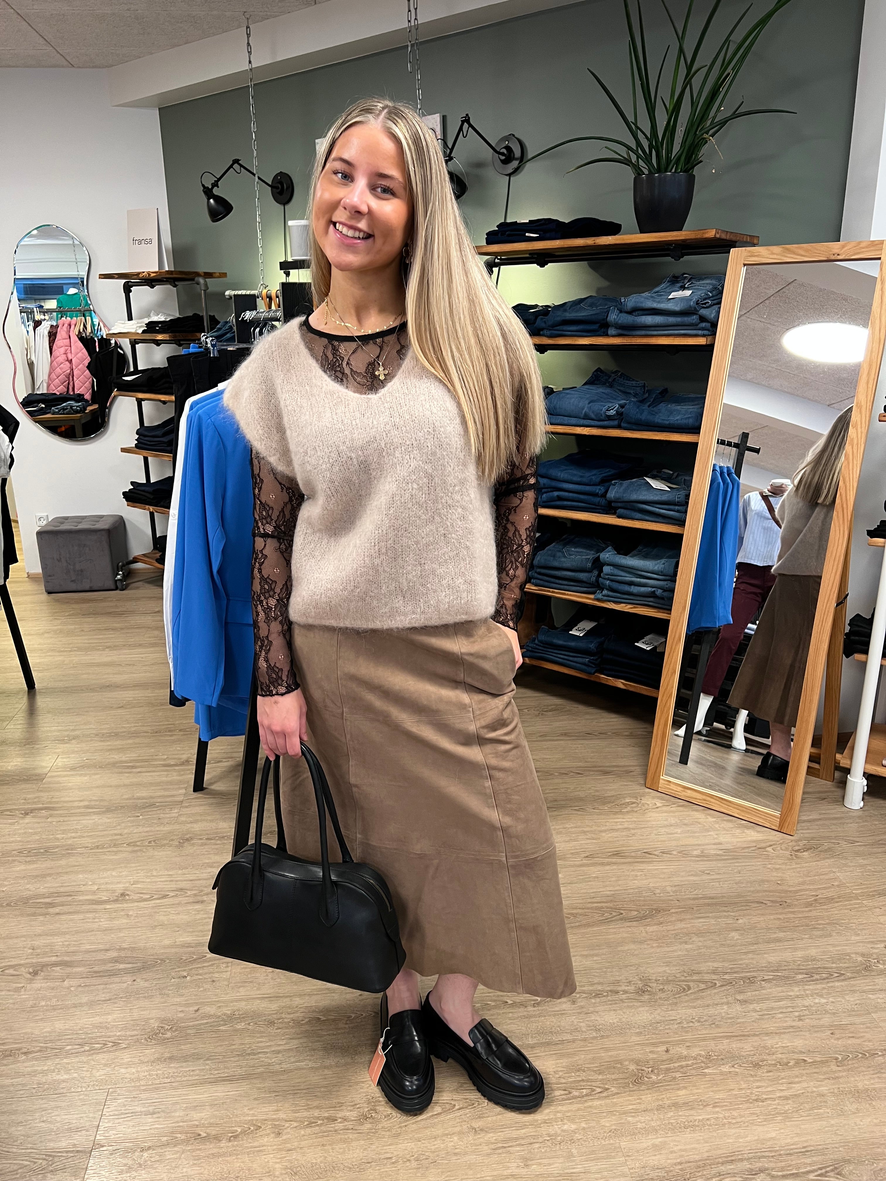 BTF Flora Suede Skirt