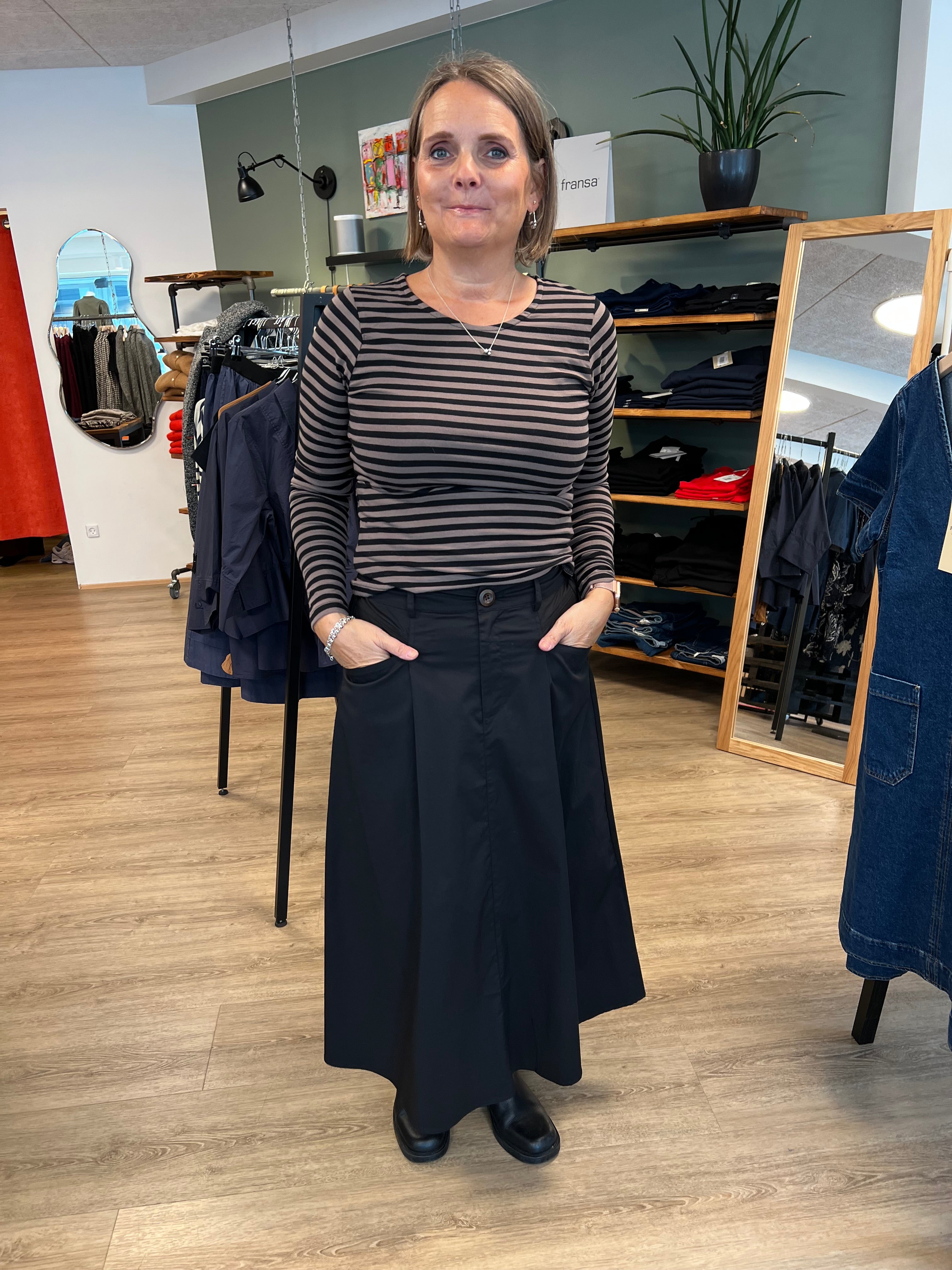 Sigga Long Skirt svart