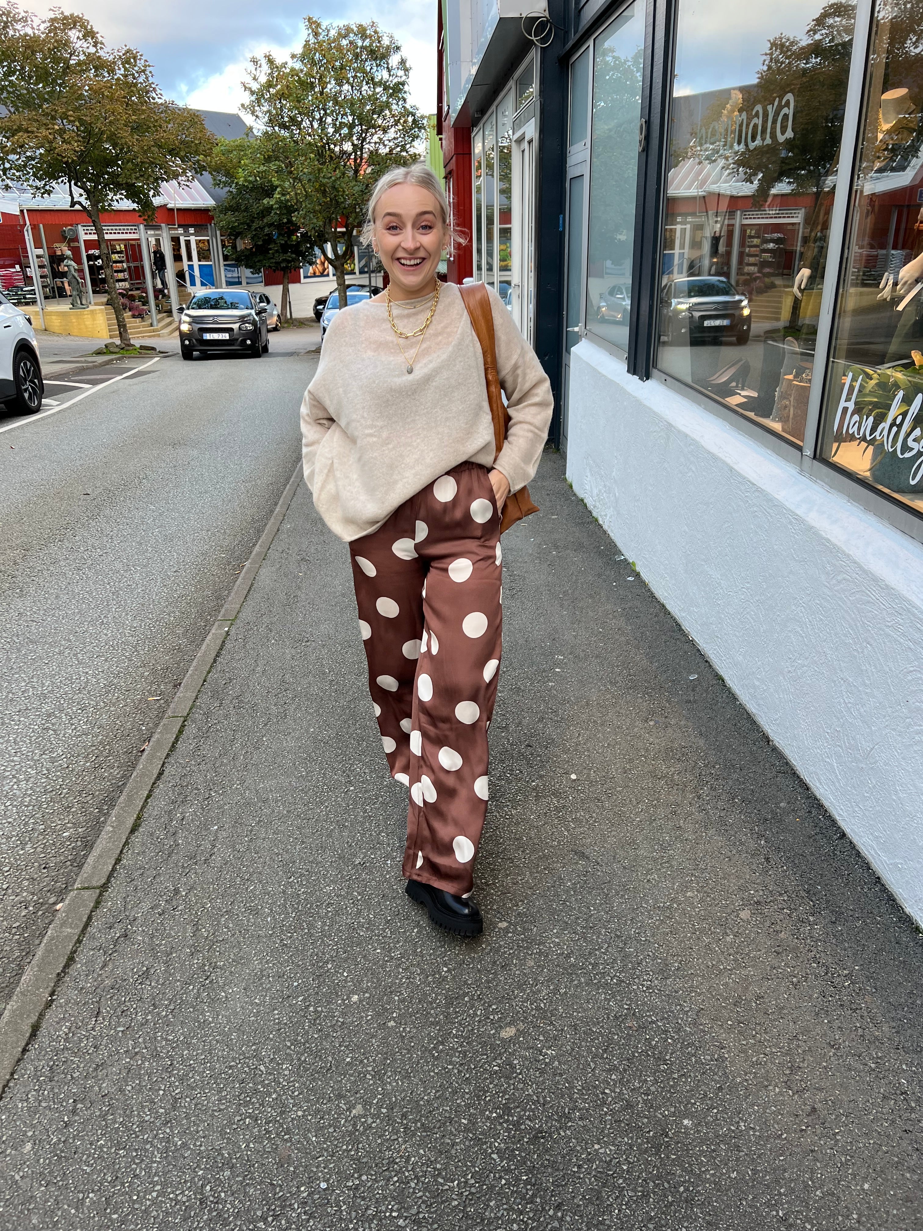 Oversized Pure Cashmere Blouse sand