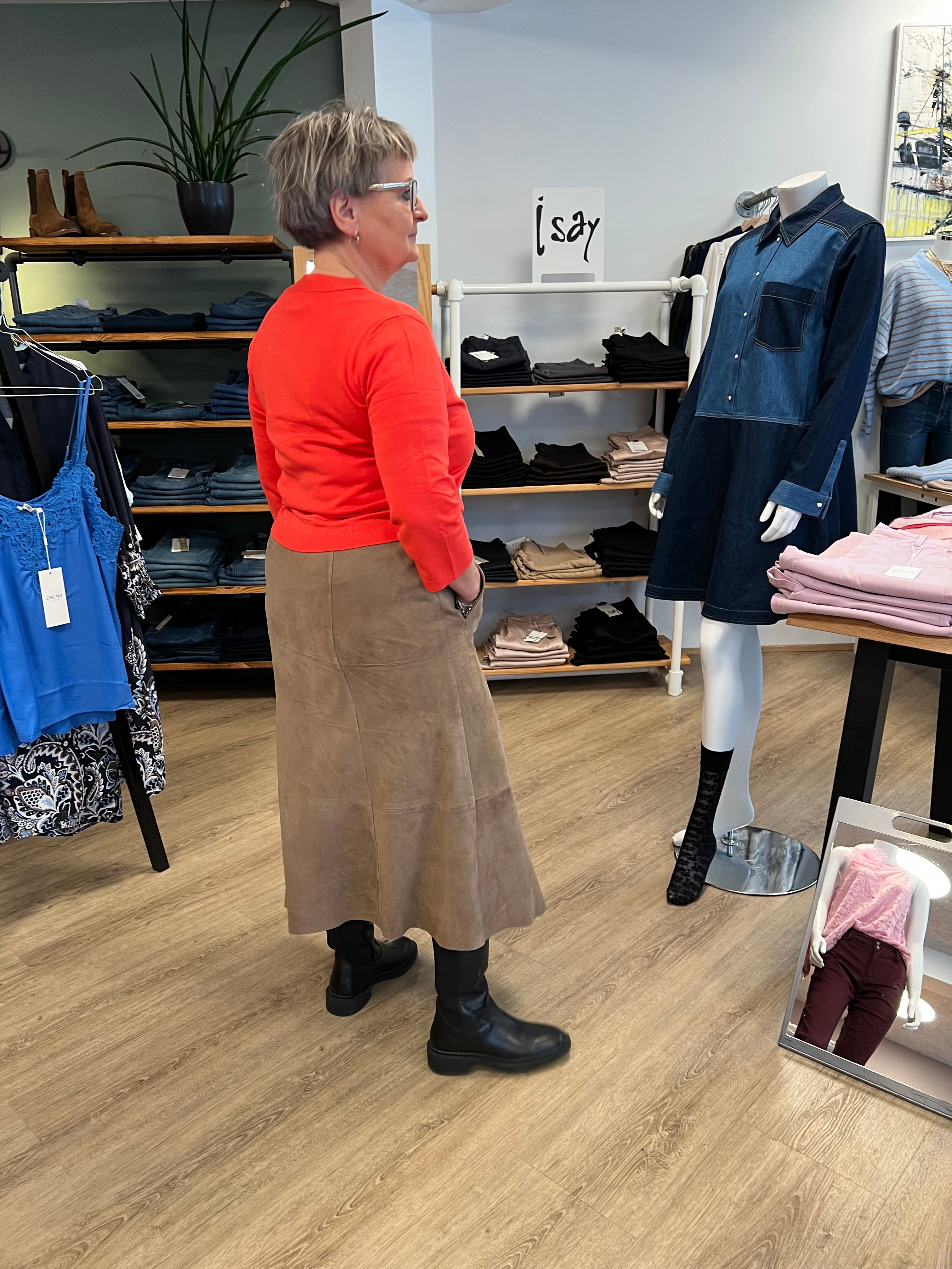 BTF Flora Suede Skirt