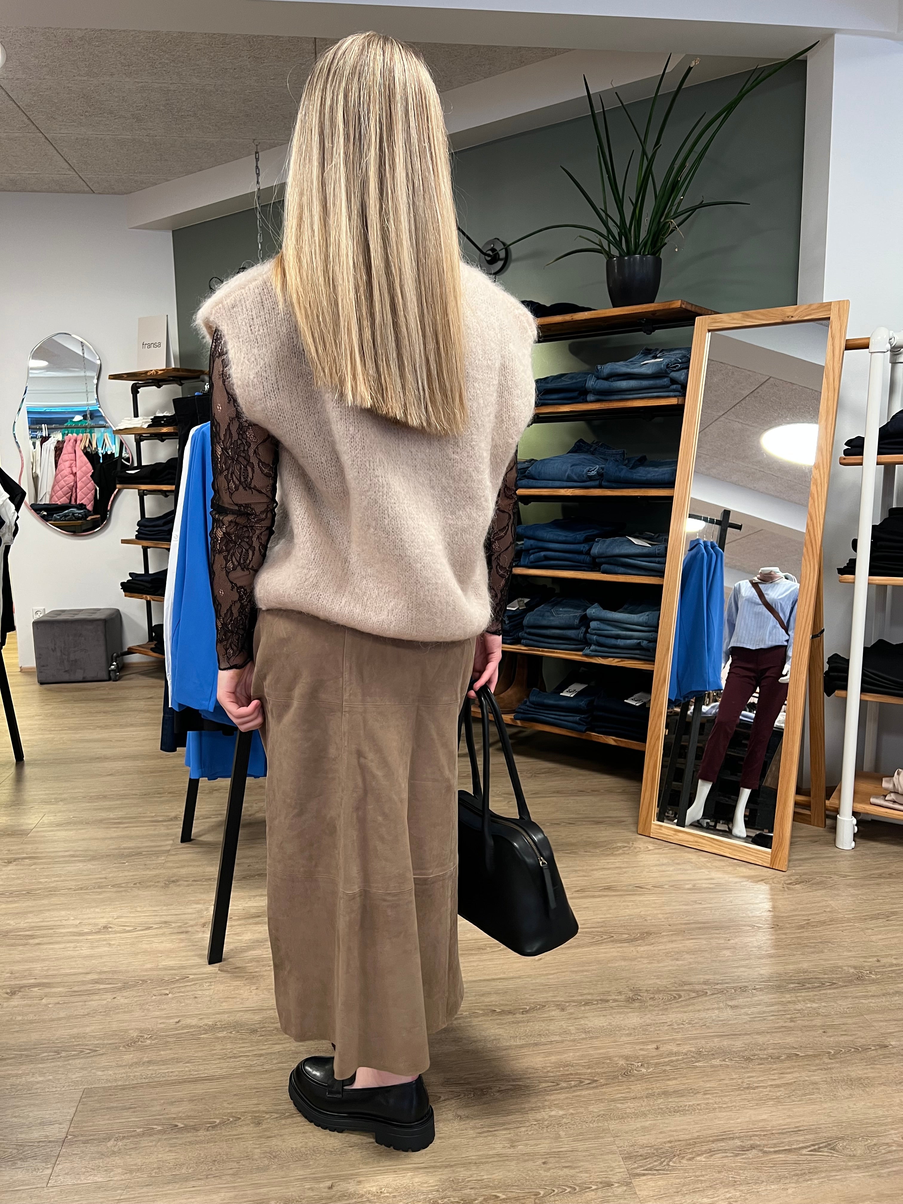 BTF Flora Suede Skirt