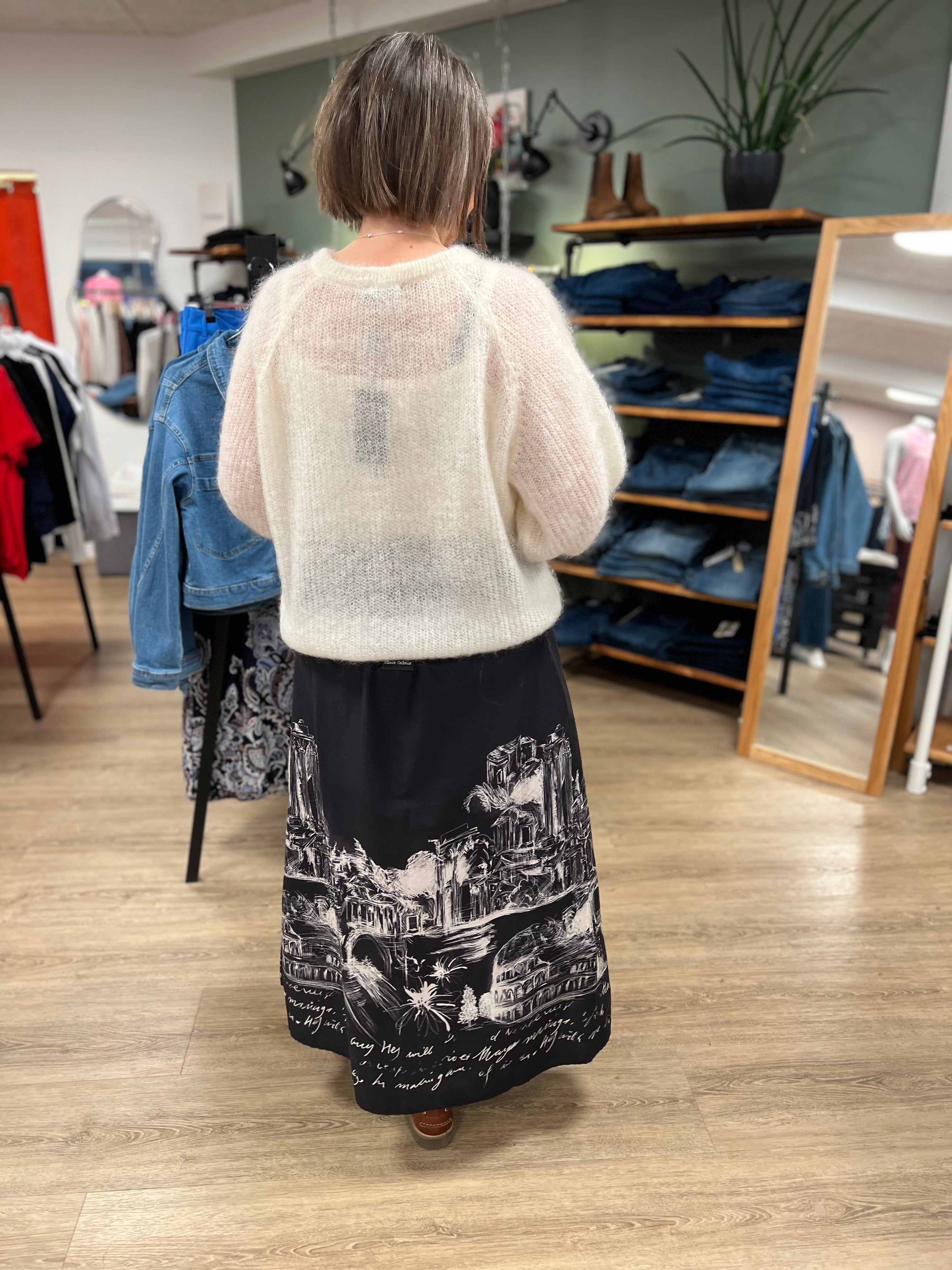 BCBJOERK PATENT KNIT CARDIGAN