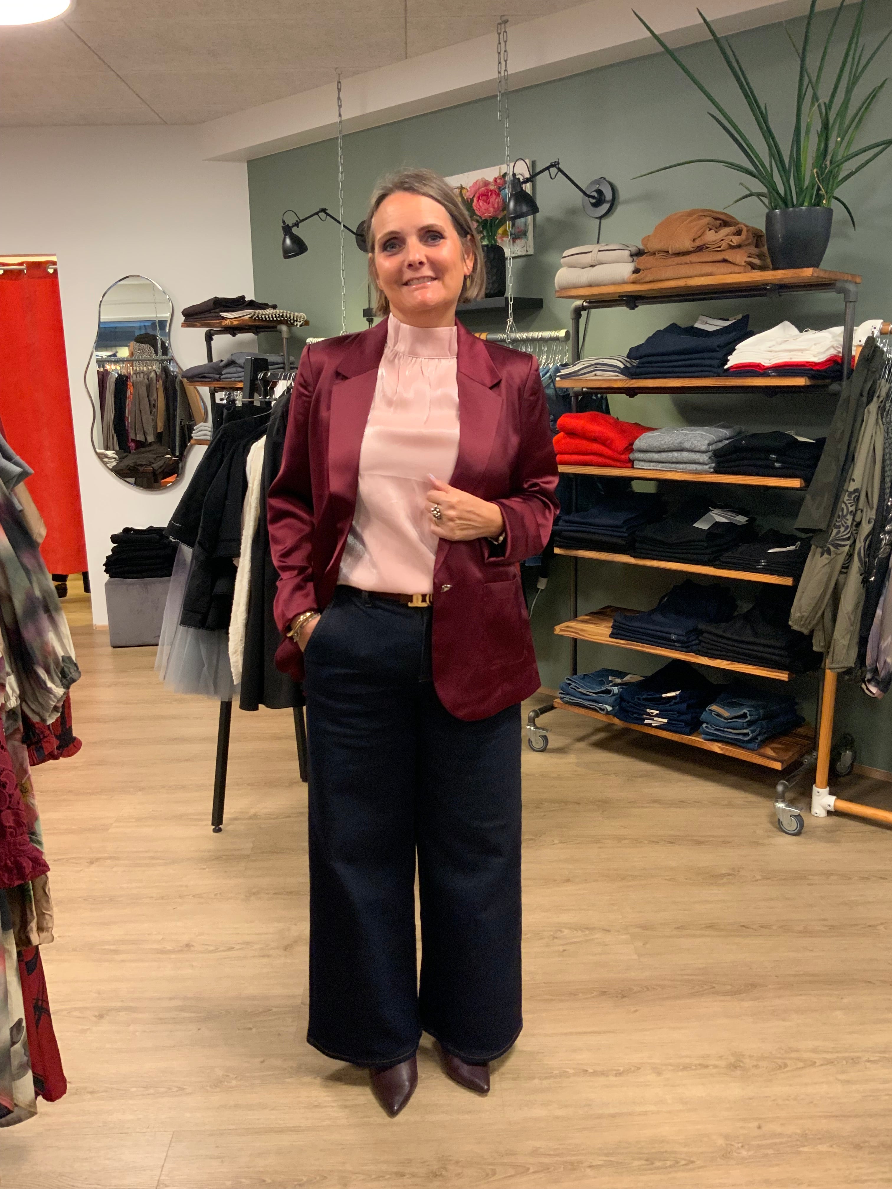 CRCocamia Sateen Blazer vínreyður