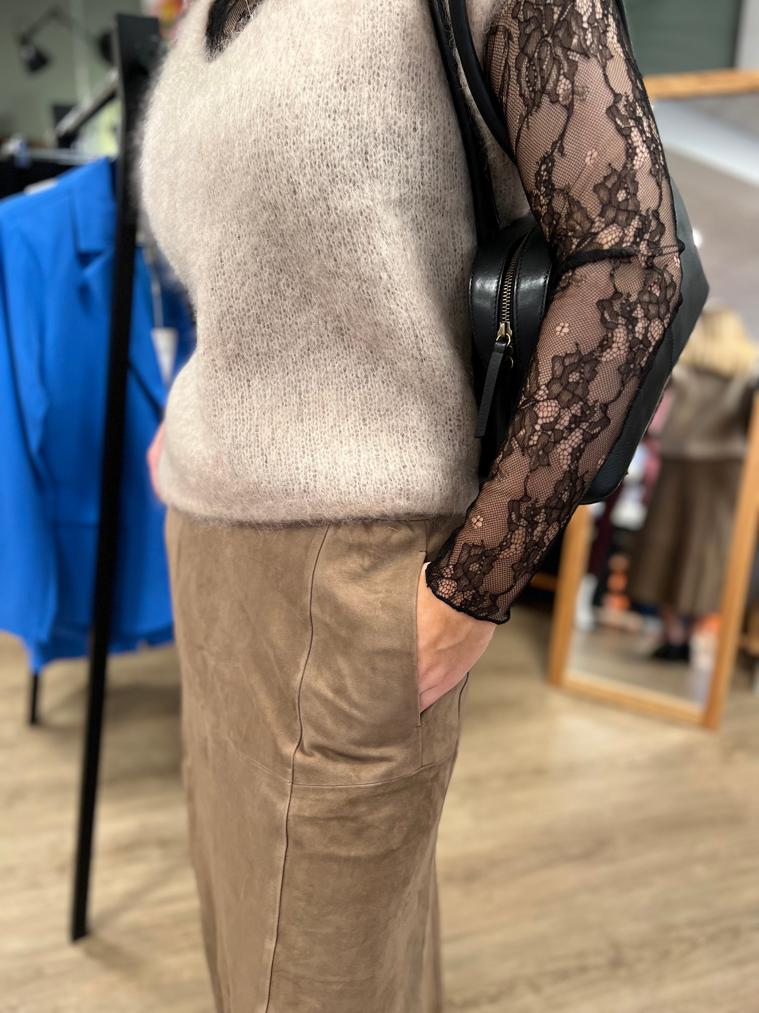 BTF Flora Suede Skirt