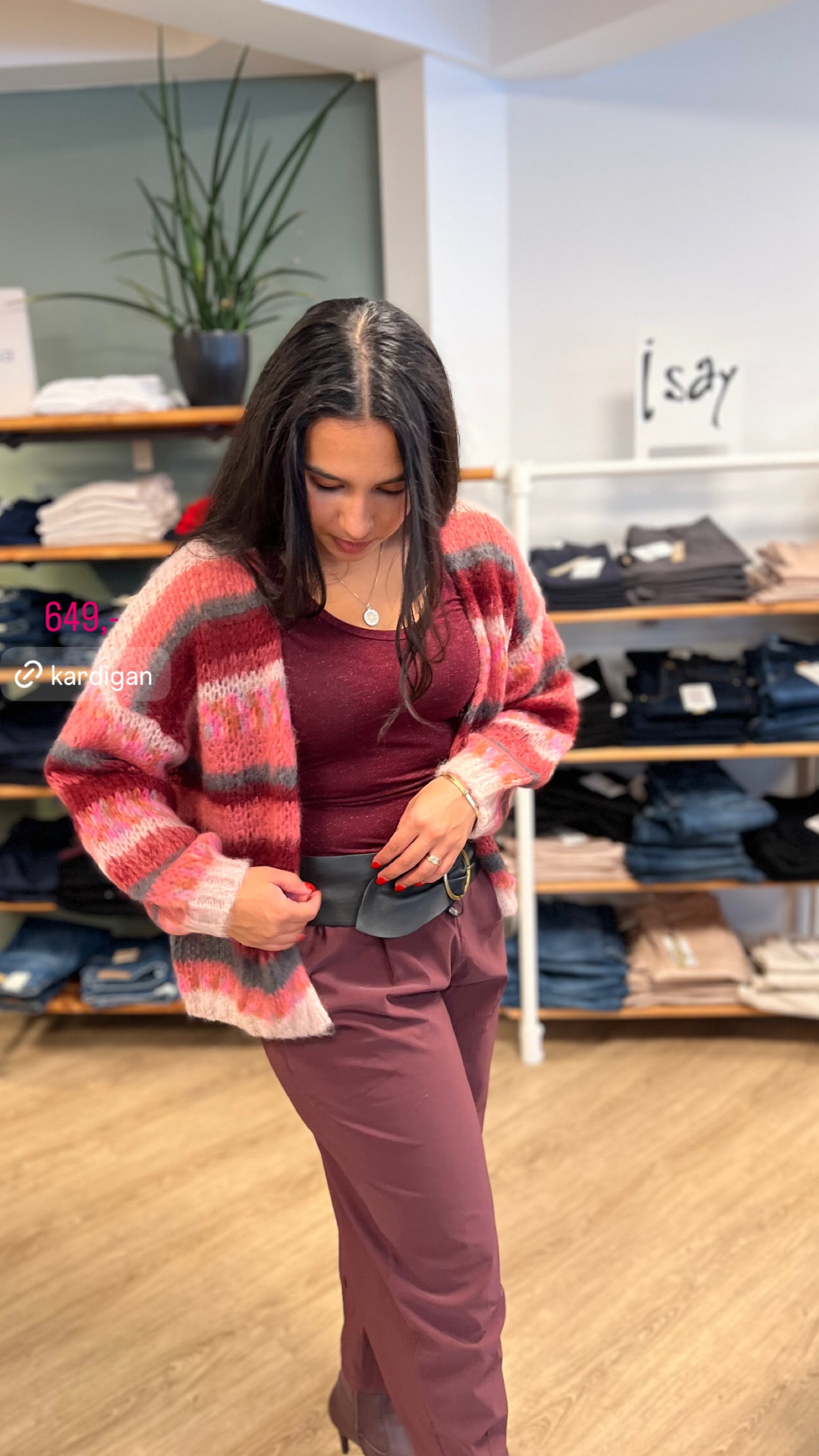 BCFONTANA MULTI STRIPED CARDIGAN