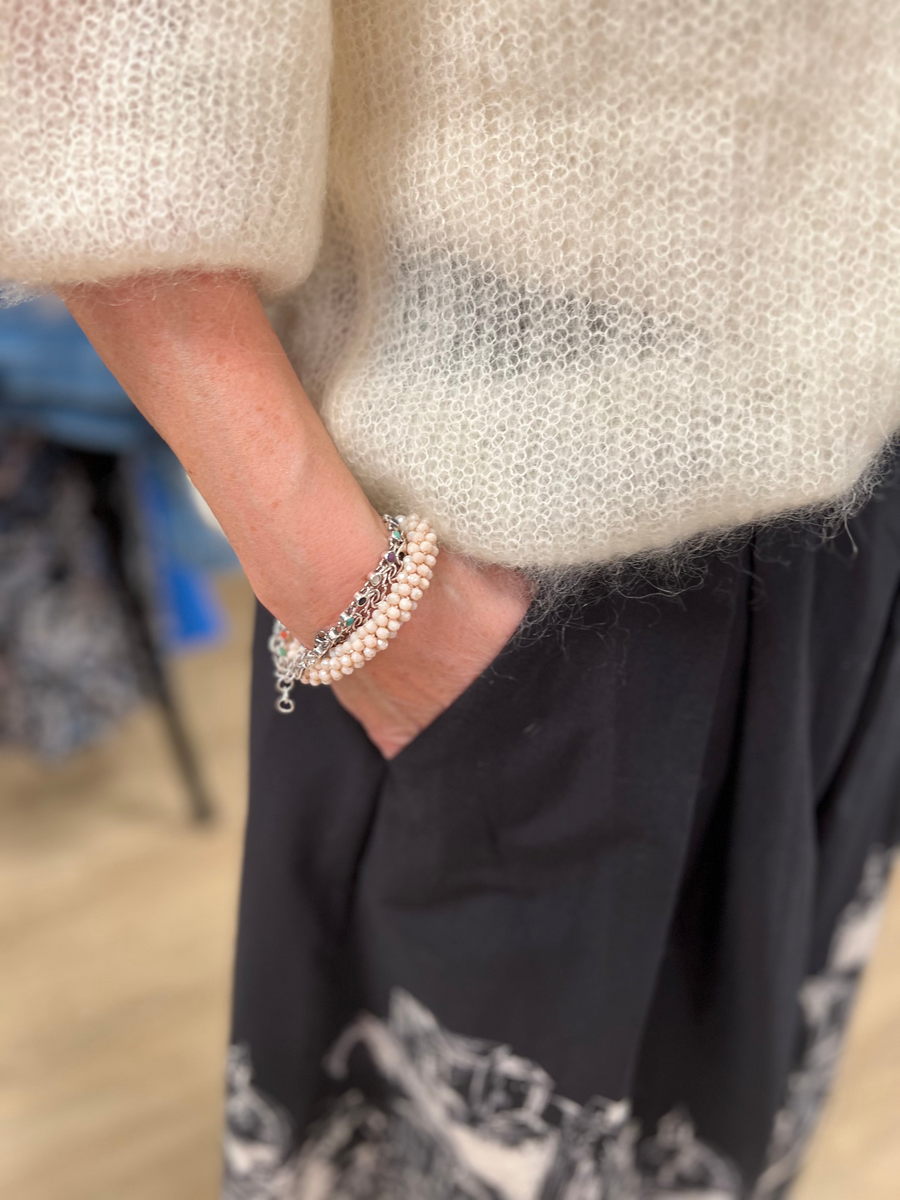 BCBJOERK PATENT KNIT CARDIGAN