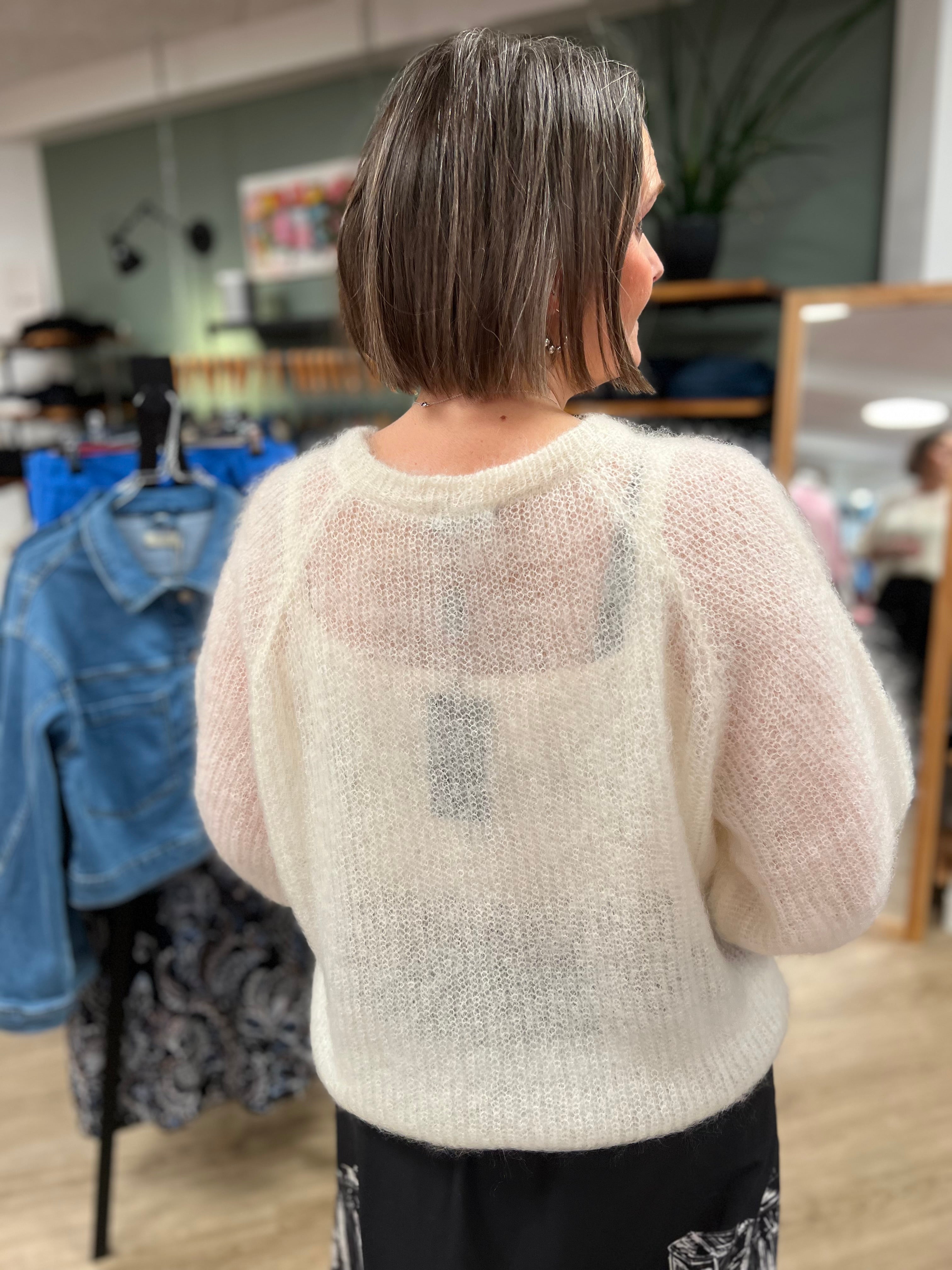 BCBJOERK PATENT KNIT CARDIGAN