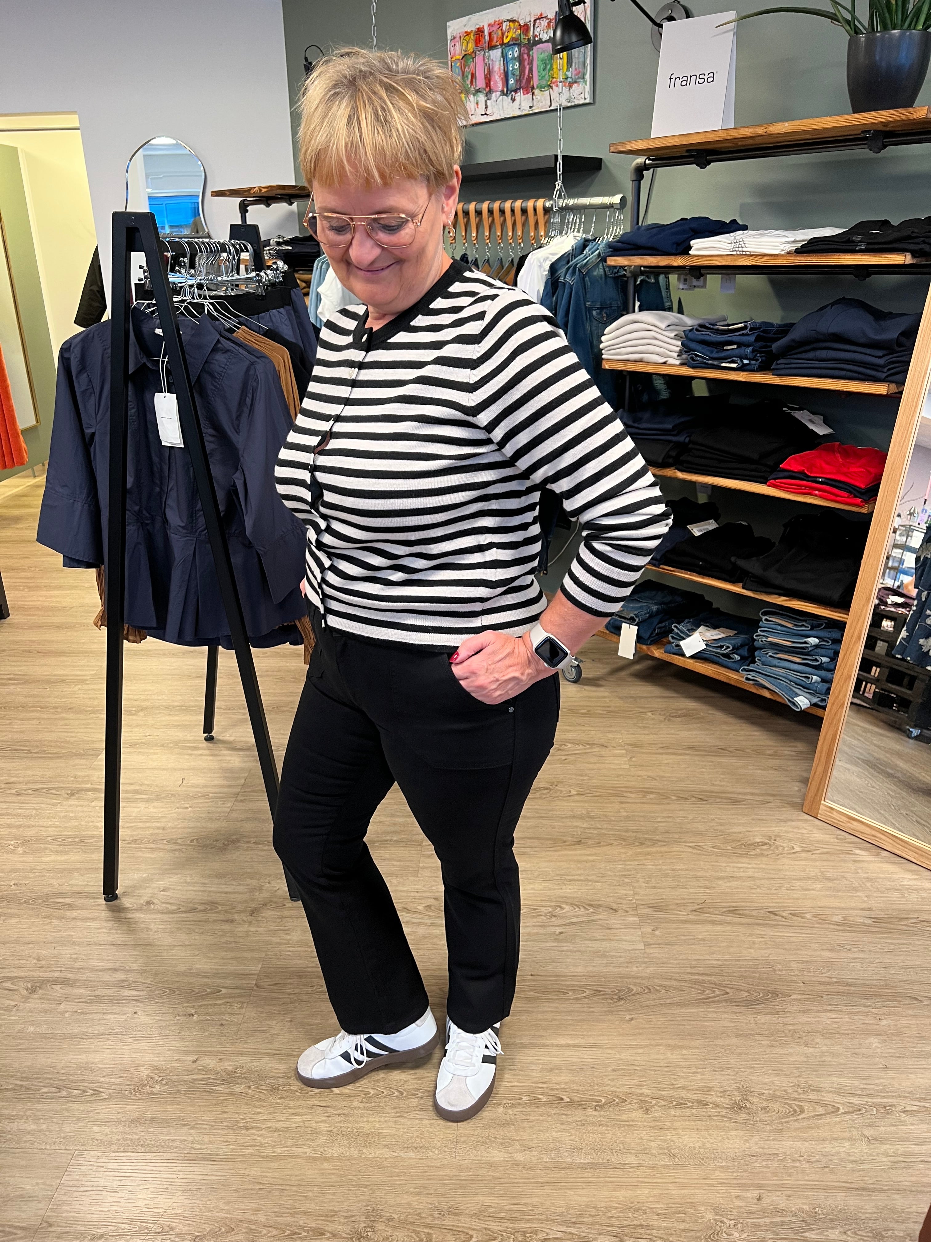 Como Twill Flare Pant svart