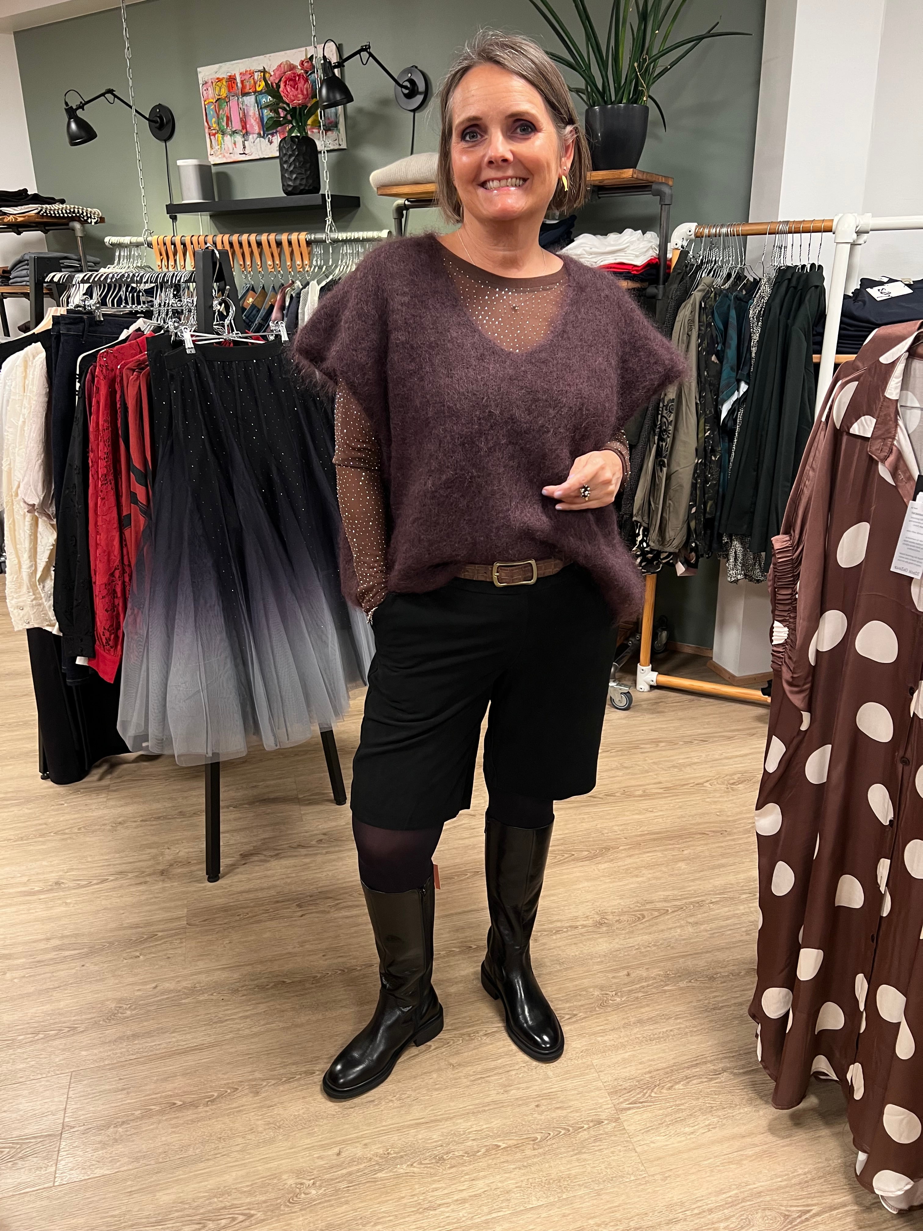 Suede Bermuda Shorts 11426