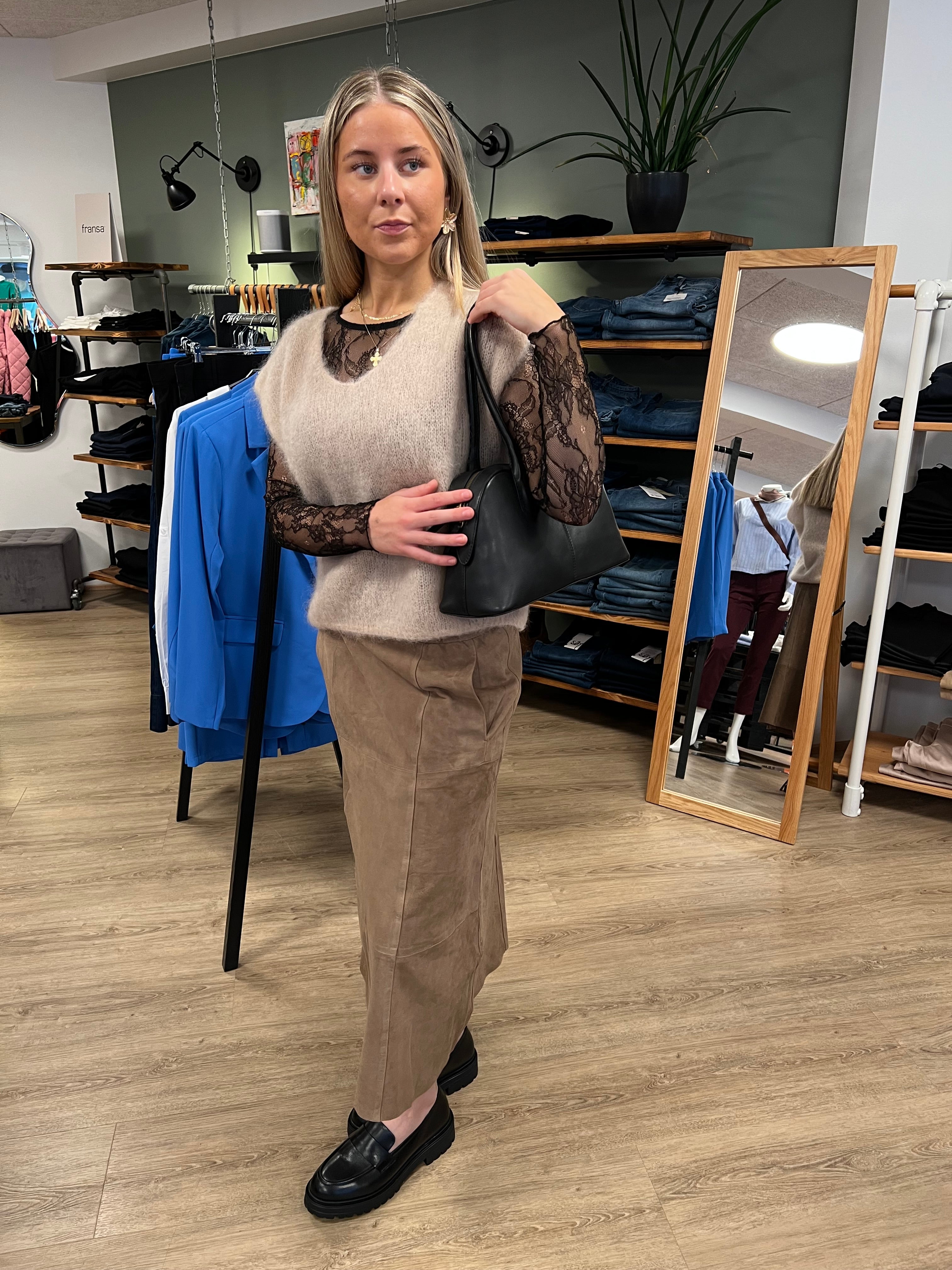 BTF Flora Suede Skirt