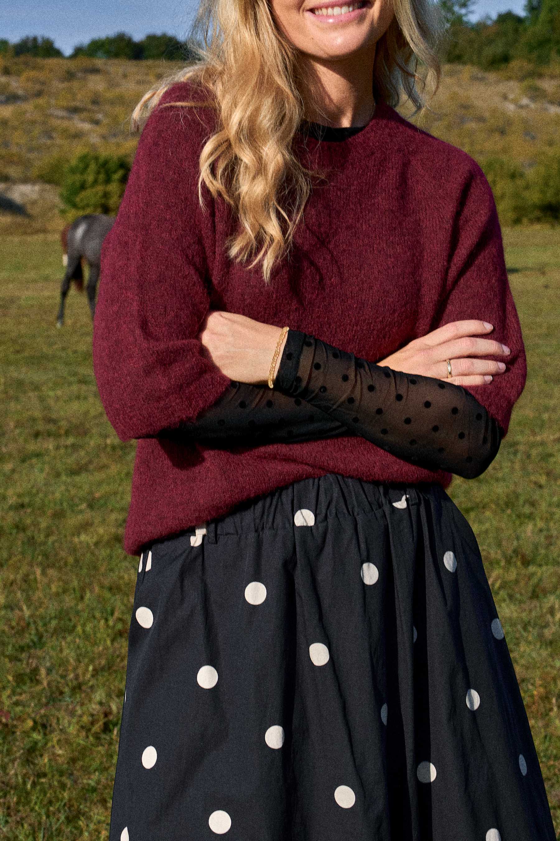 BCDELL LS KNIT JUMPER