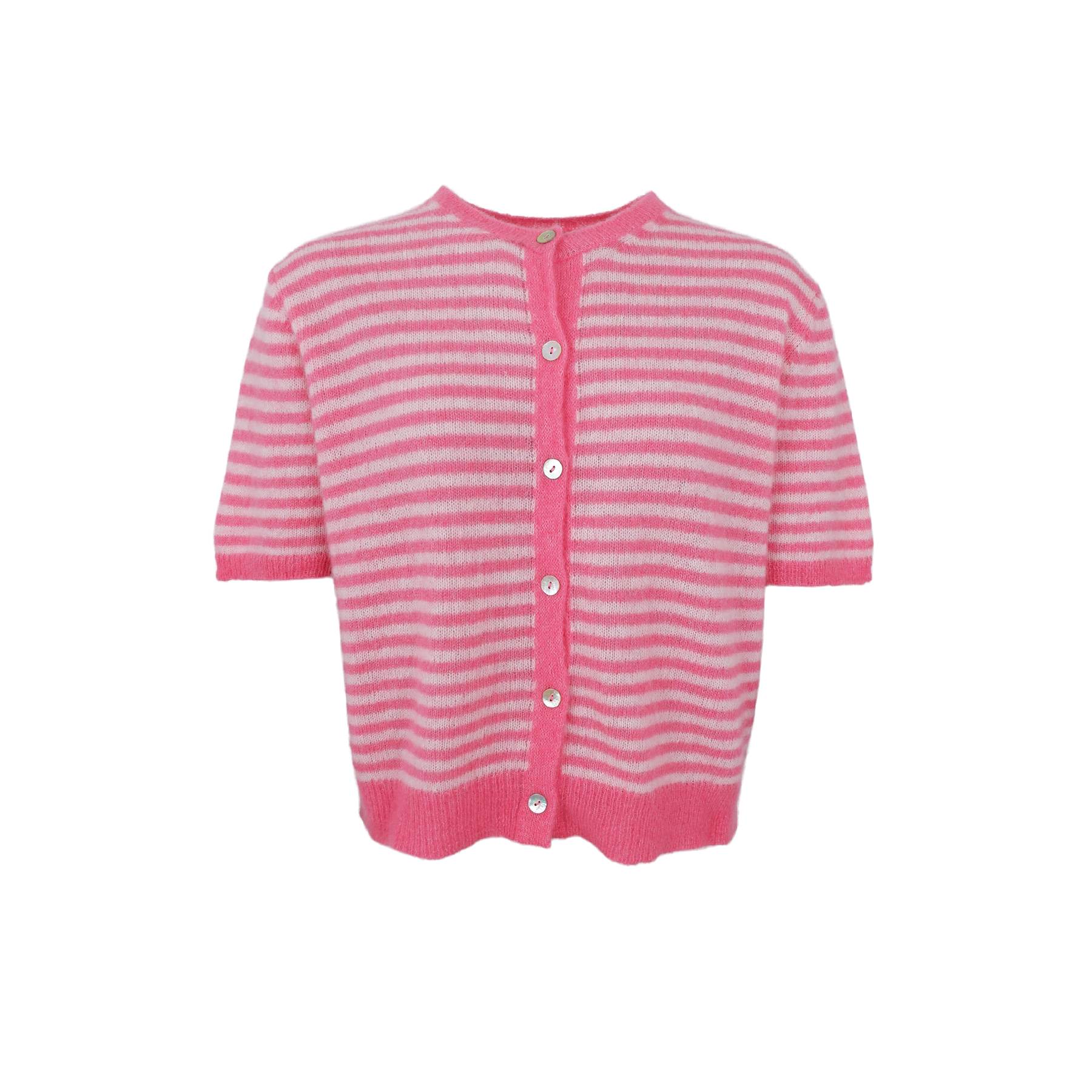 BCDELL STRIPED SS CARDIGAN