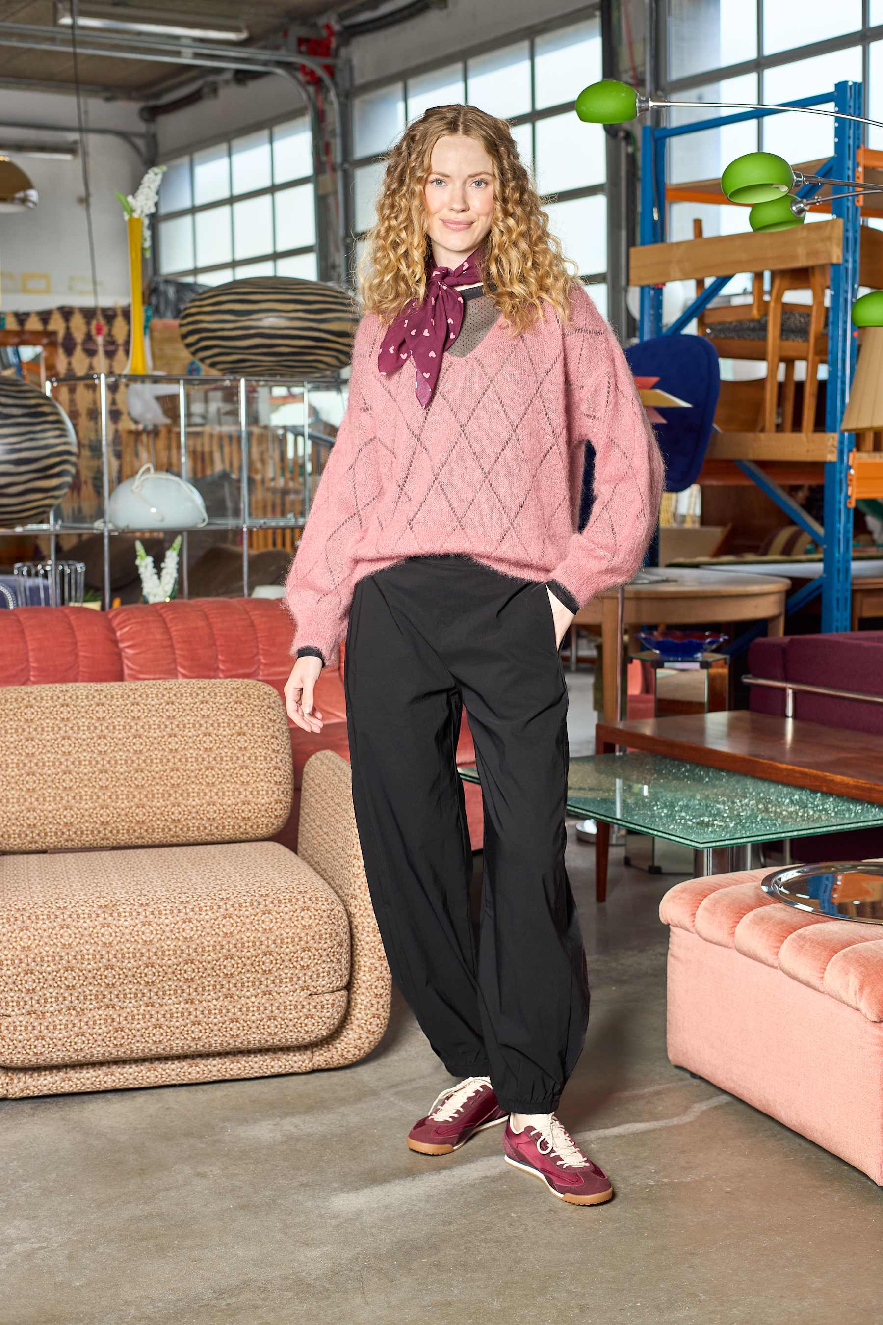BCBJOERK ARGYLE JUMPER