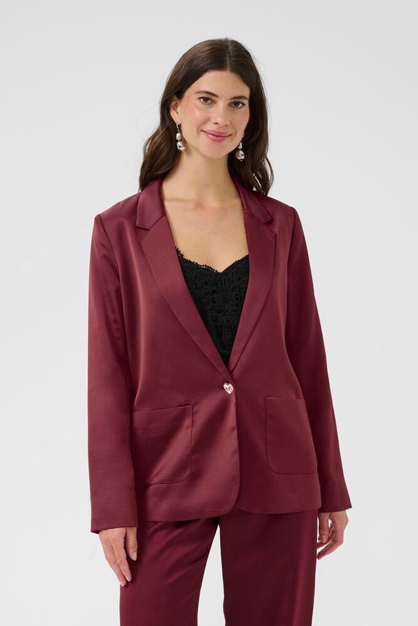 CRCocamia Sateen Blazer vínreyður